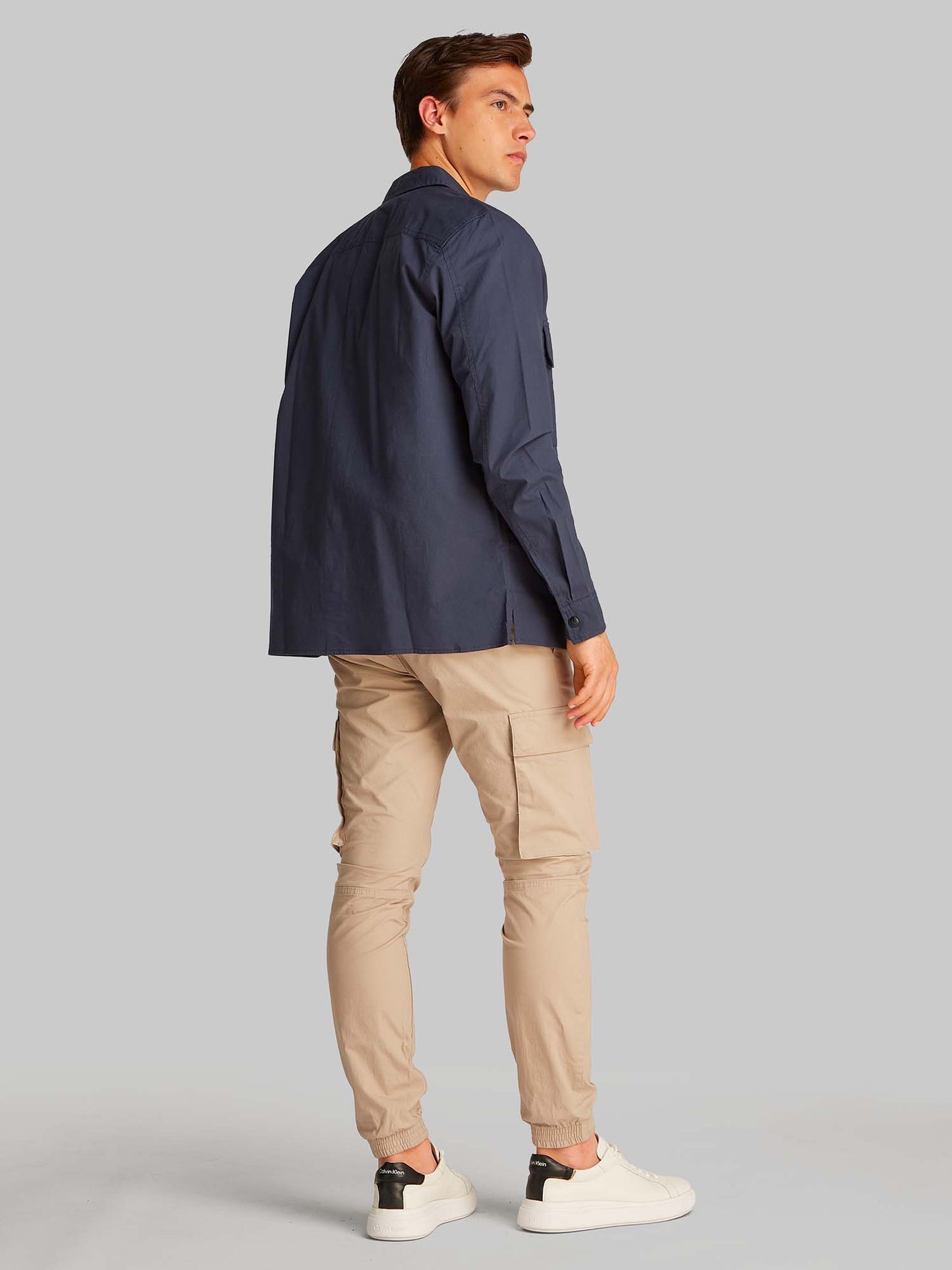 CAMICIA OVERSHIRT CALVIN KLEIN JEANS UOMO BLU