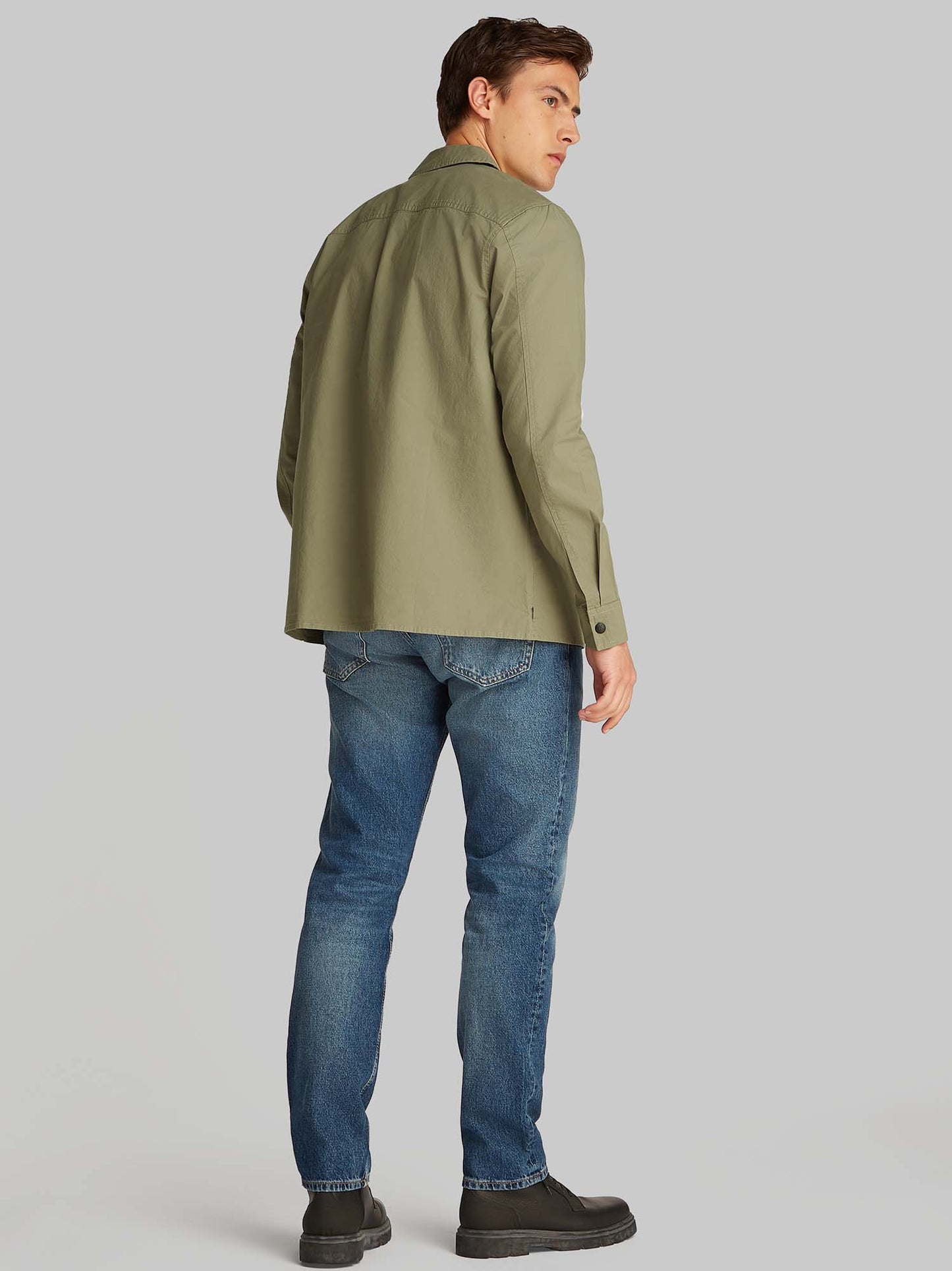 CAMICIA OVERSHIRT CALVIN KLEIN JEANS UOMO VERDE