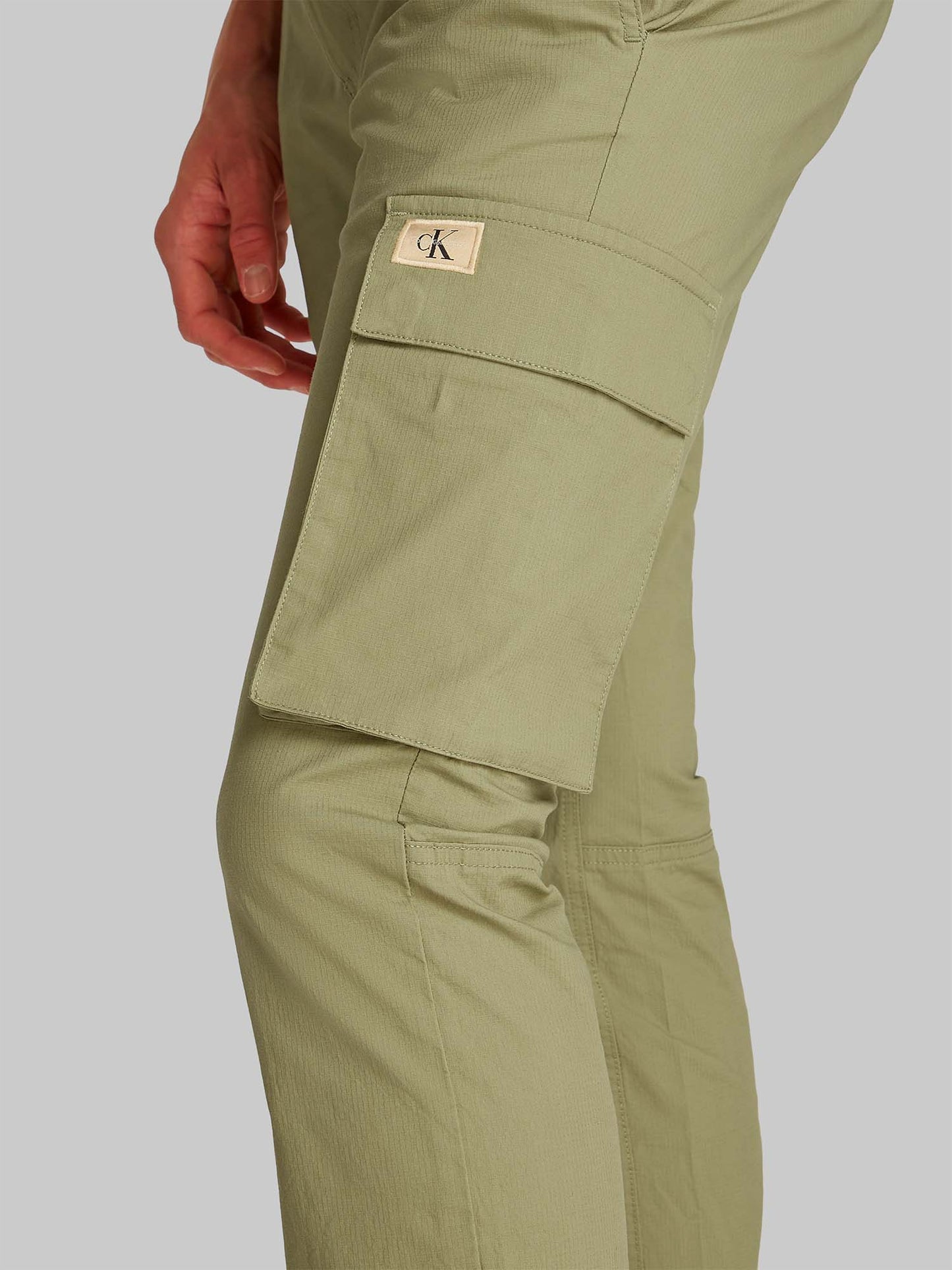PANTALONI SKINNY CARGO CALVIN KLAIN JEANS UOMO VERDE