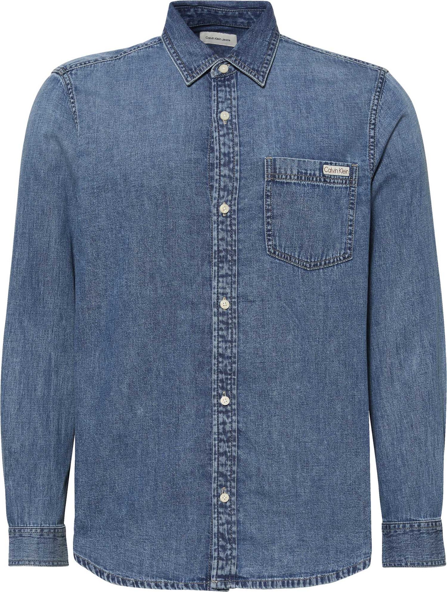 CAMICIA DENIM CASUAL CLASSIC CALVIN KLEIN JEANS DA UOMO JEANS