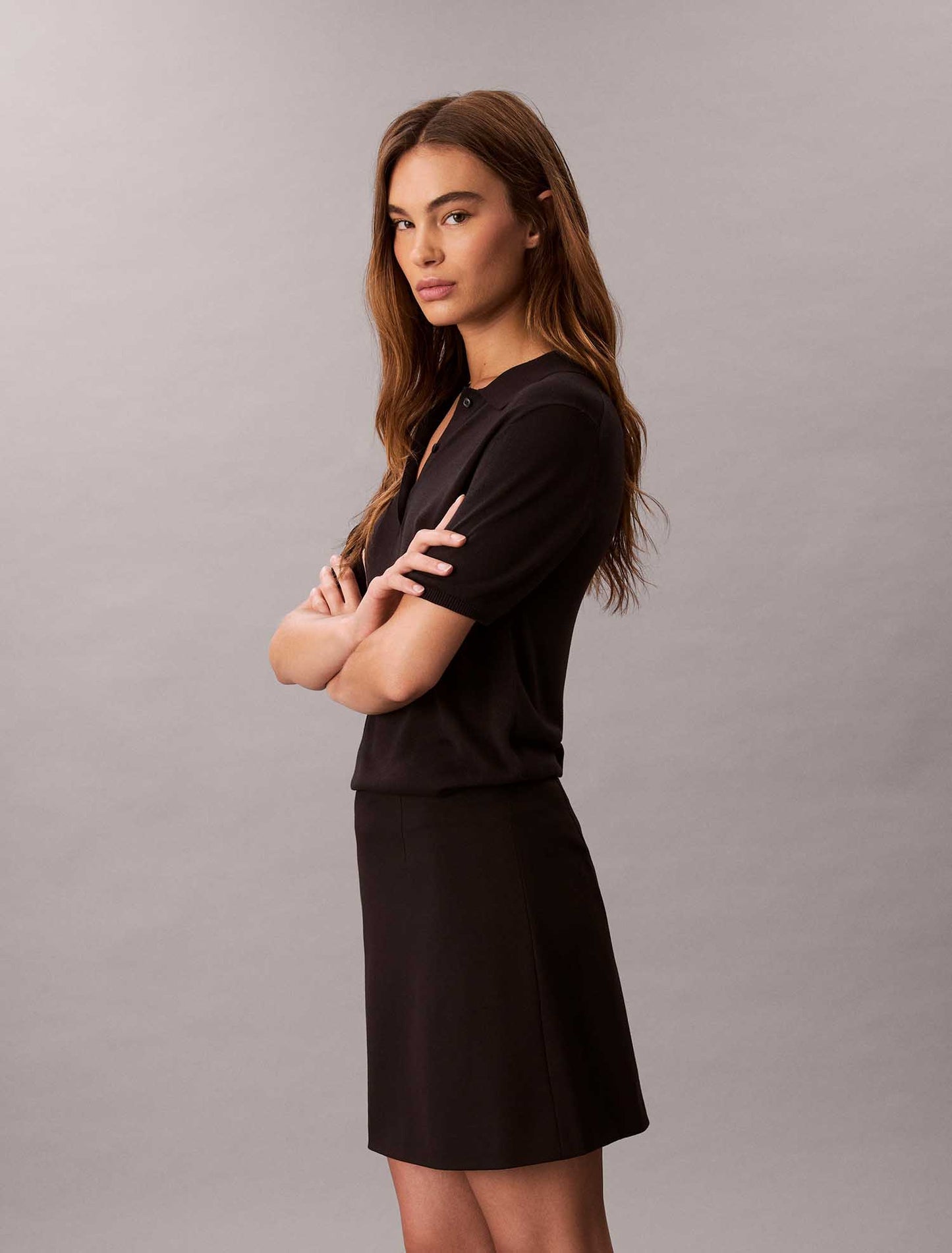 MINIGONNA CALVIN KLEIN DA DONNA NERO