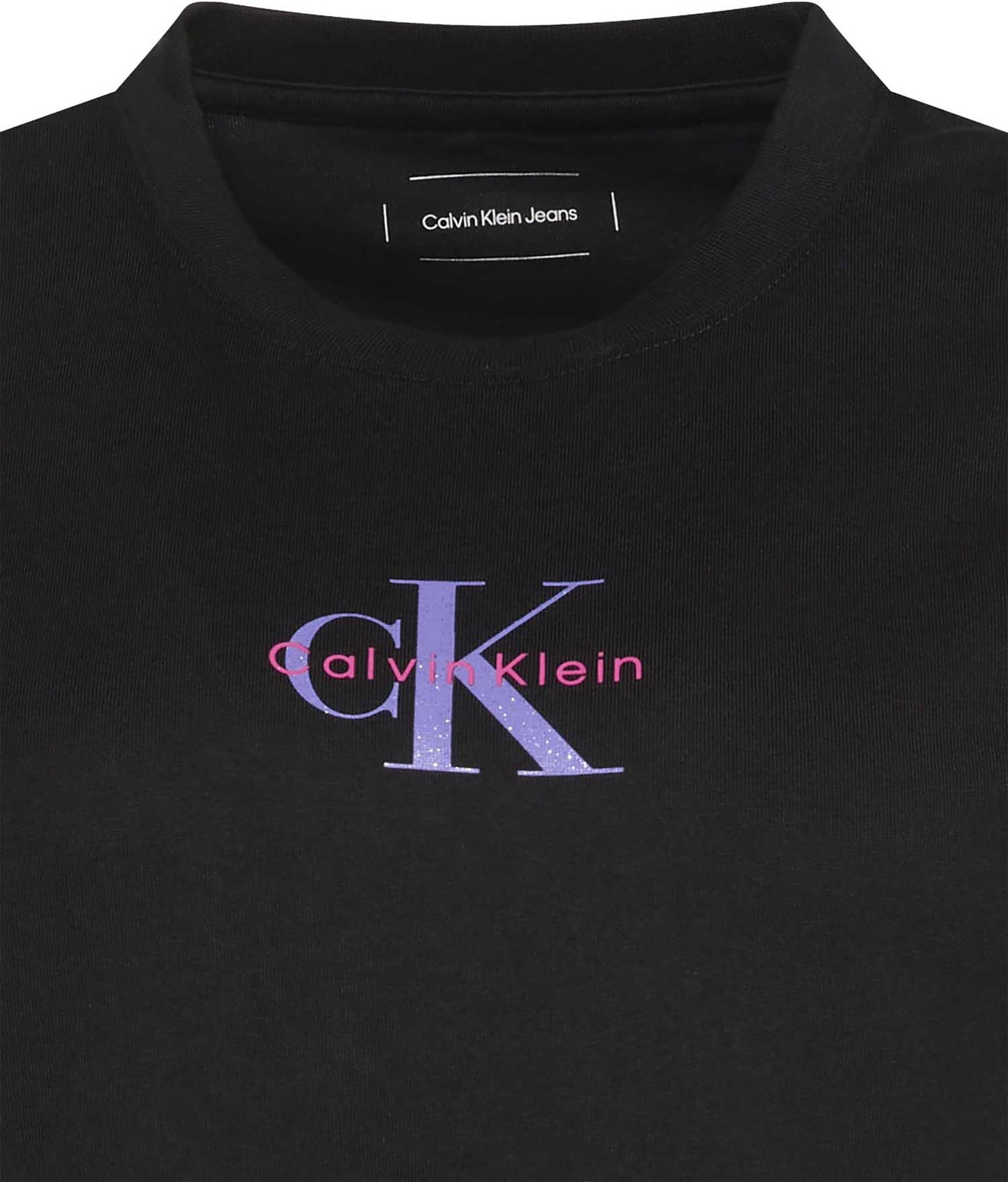 T-SHIRT CLASSIC LOGO CALVIN KLEIN JEANS DA DONNA NERO