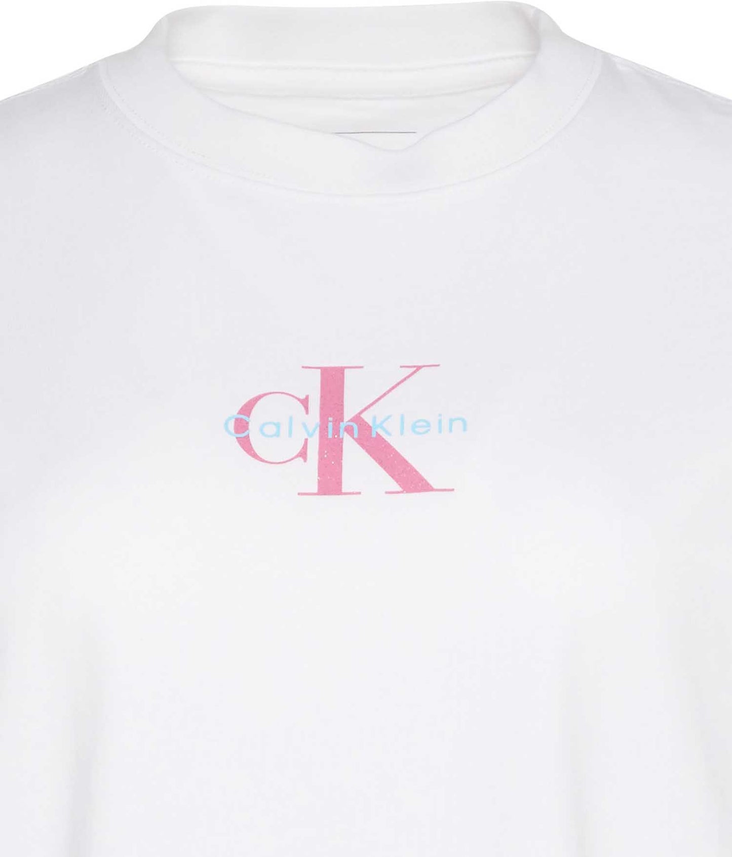 T-SHIRT CLASSIC LOGO CALVIN KLEIN JEANS DA DONNA BIANCO