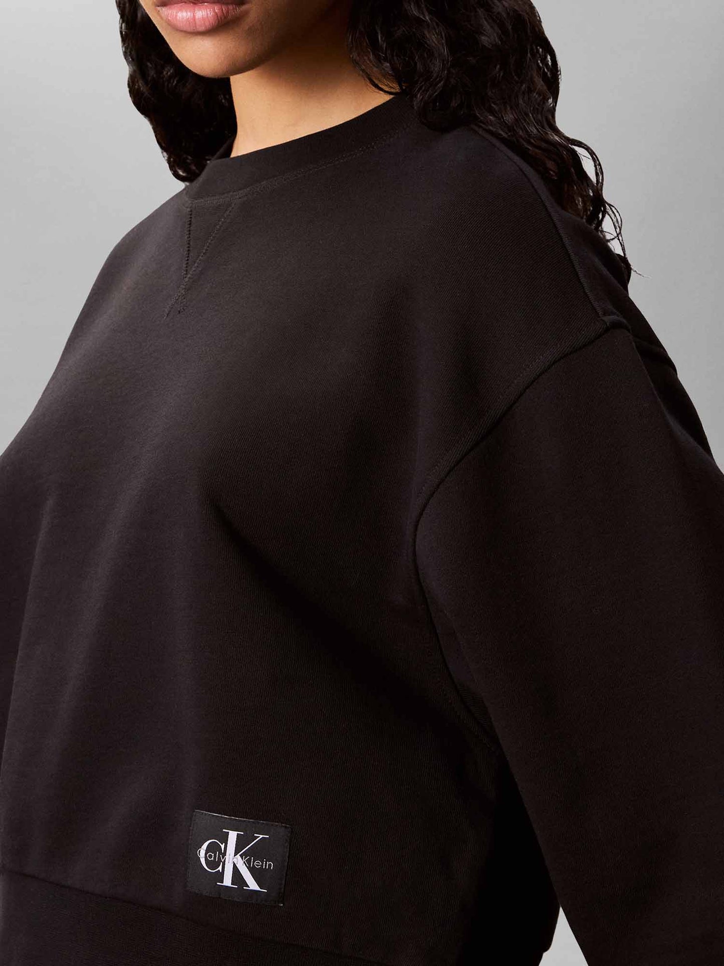Calvin Klein French Terry Wove, felpa da donna nera
