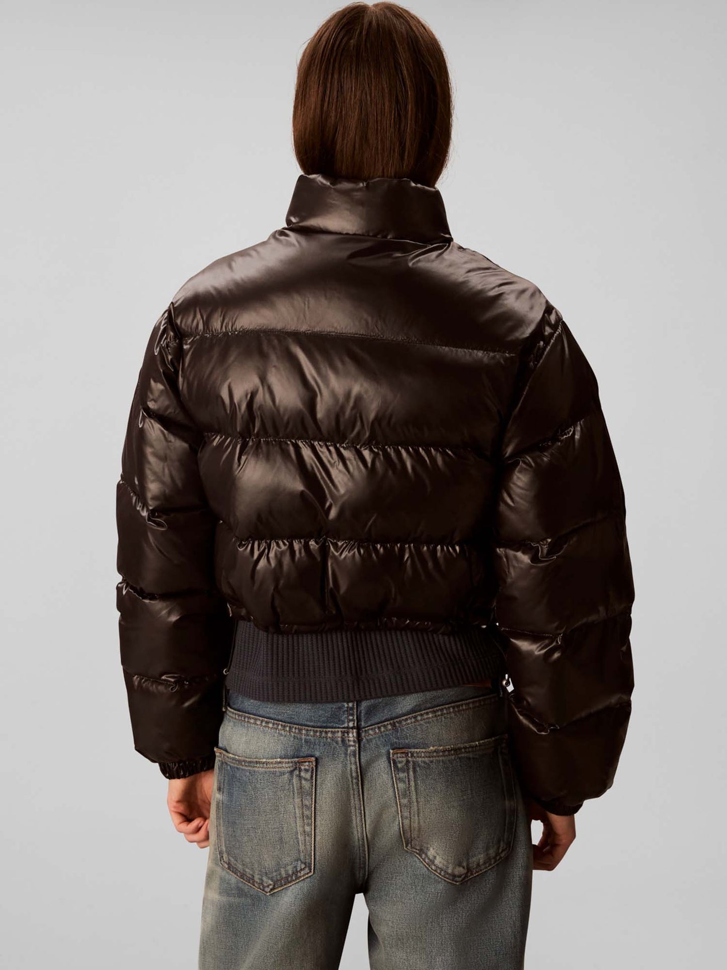 GIUBBINO CROPPEDE CALVIN KLEIN JEANS DA DONNA NERO