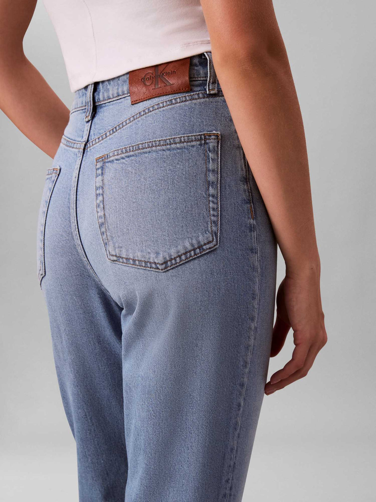 Ck mom jean jeans da donna jeans chiaro