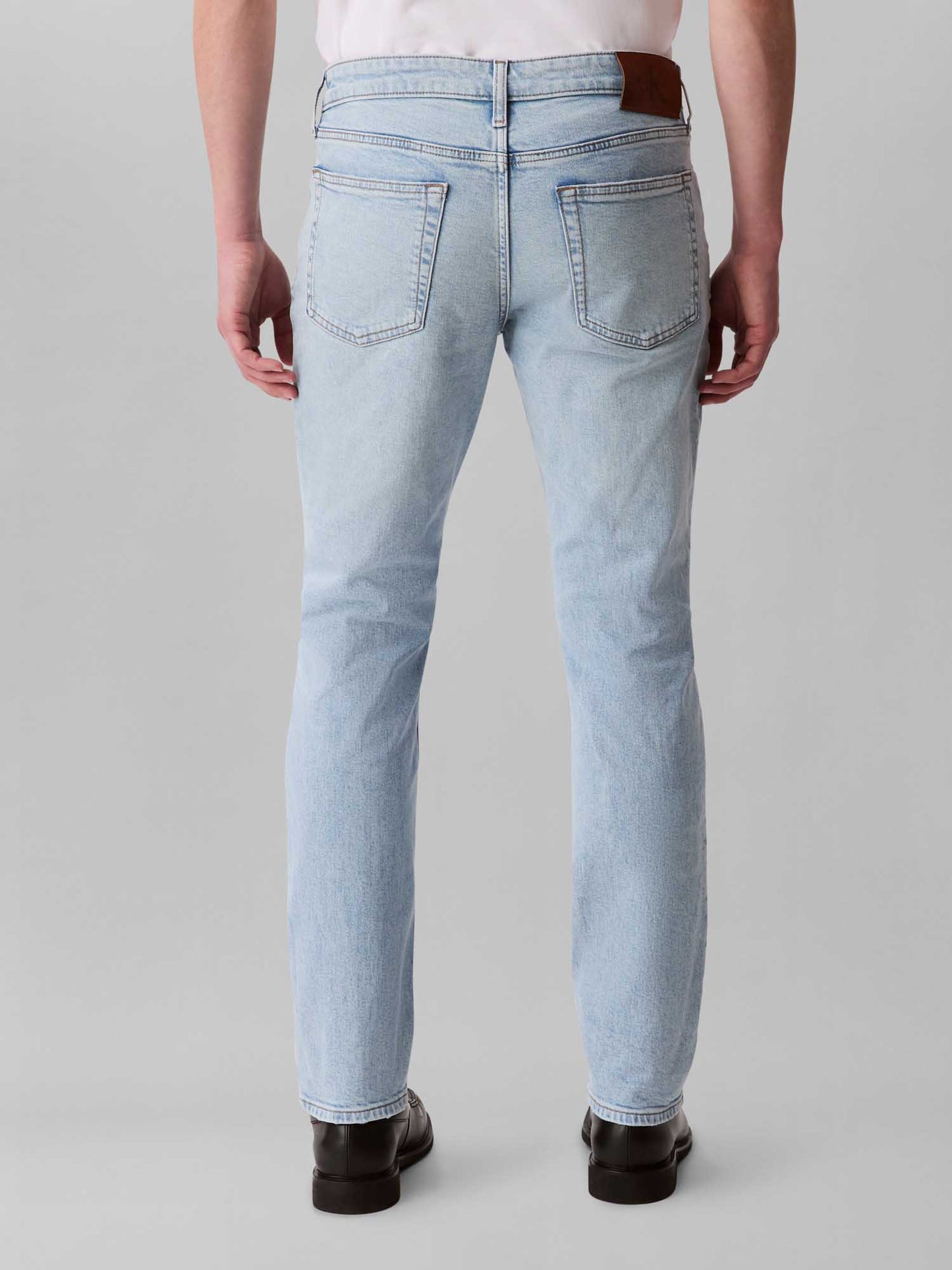 JEANS SLIM MARBLED CALVIN KLEIN DA UOMO LIGHT DENIM
