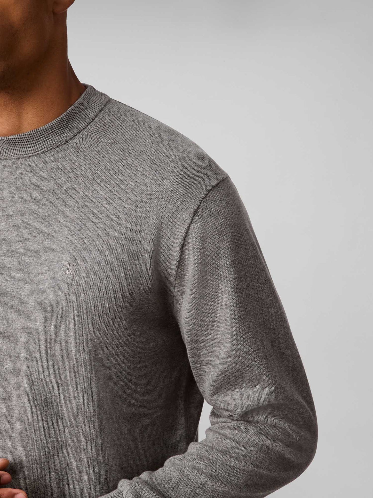 MAGLIA COTTON CREWN CALVIN KLEIN JEANS UOMO ANTRACITE