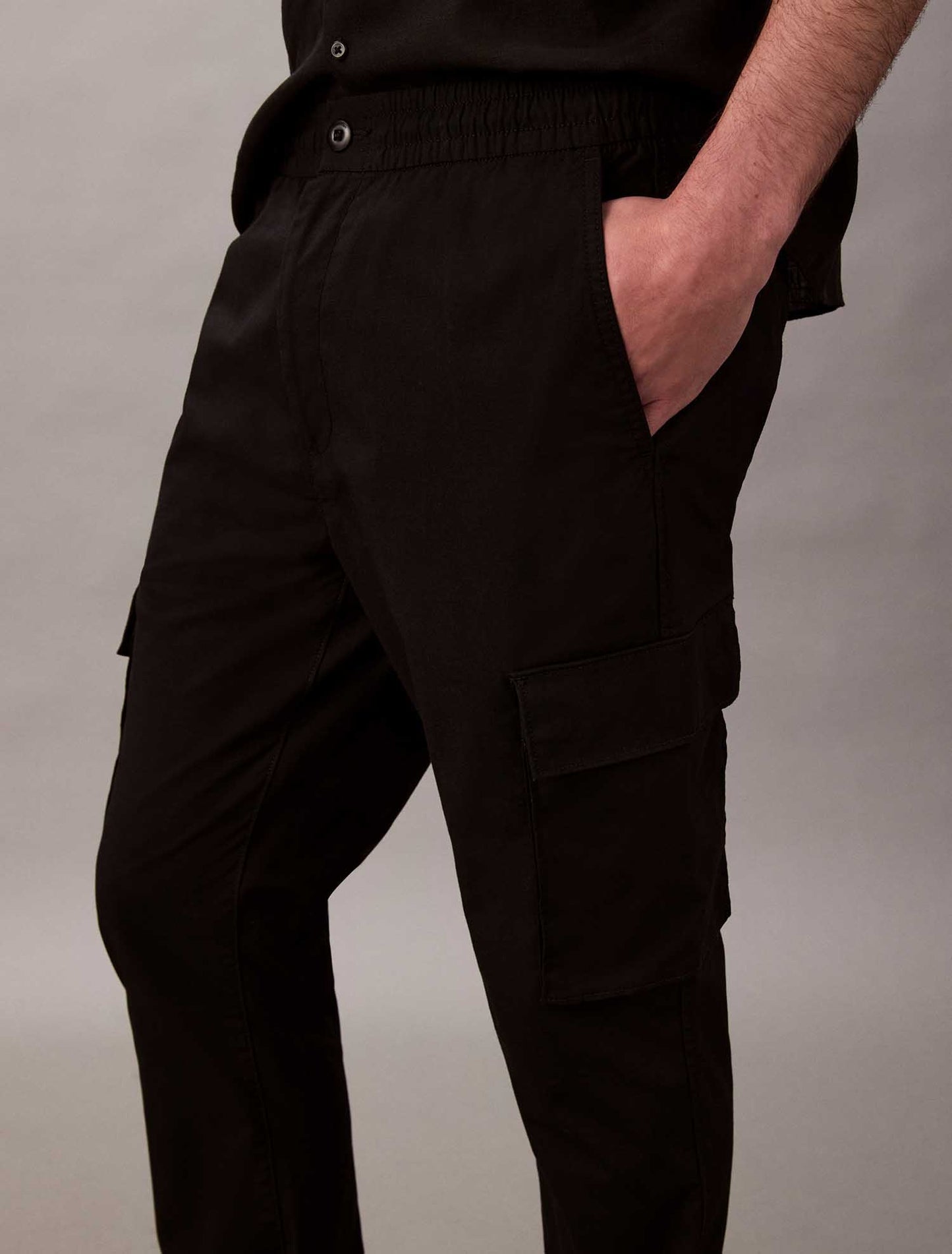 PANTALONE CARGO SKNNY CALVIN KLEIN JEANS UOMO NERO