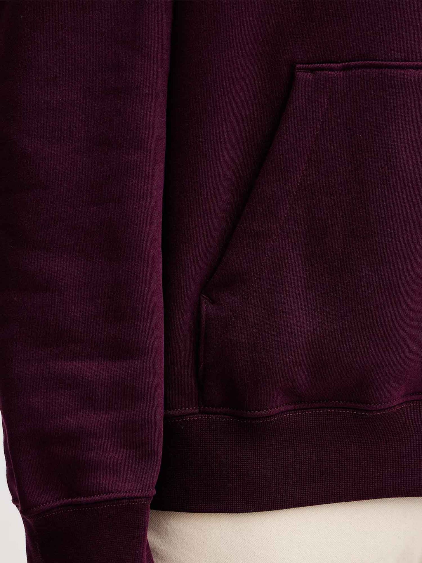 FELPA CON CAPPUCCIO E LOGO CALVIN KLEIN DA UOMO VIOLA