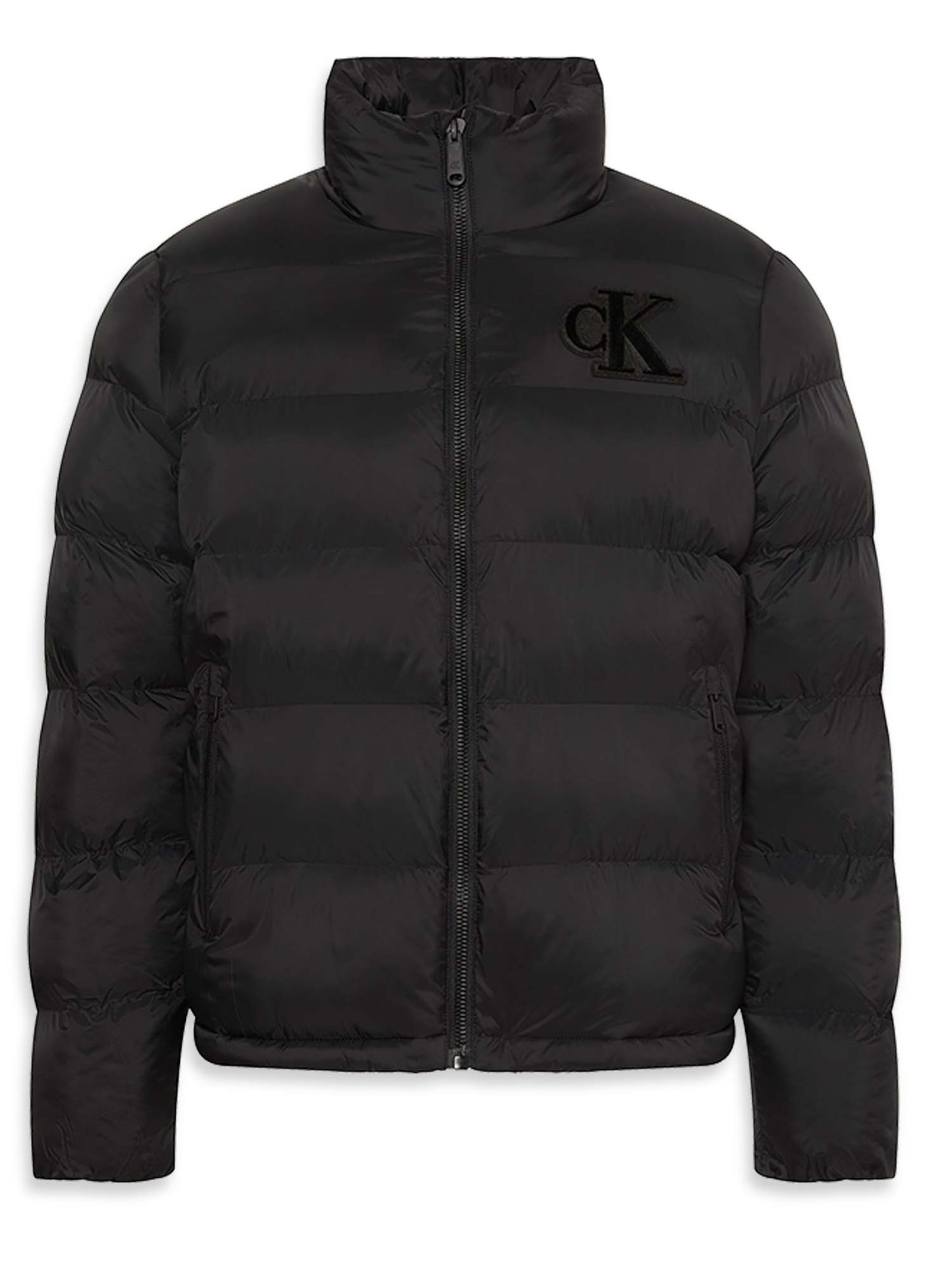 CK MONOGRAM PUFFER - NERO