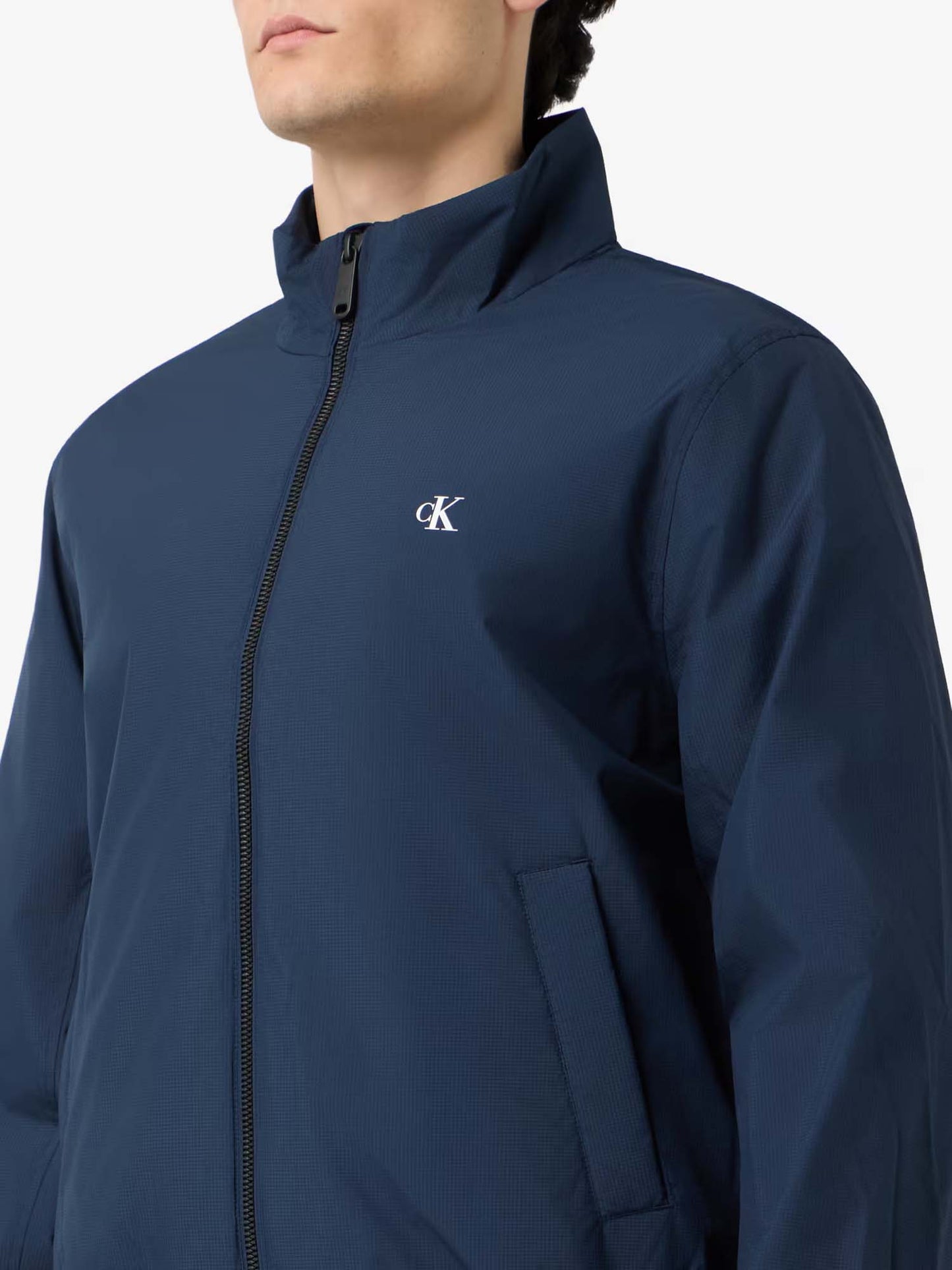 Giubbotto Harrington Calvin Klein da uomo blu casual