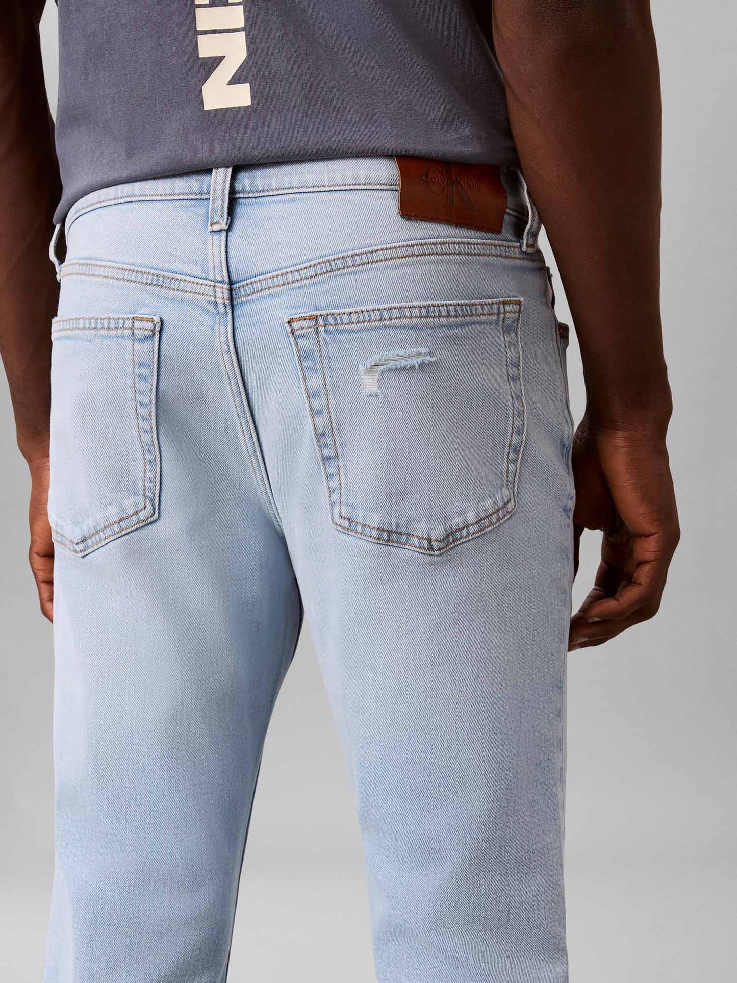 Calvin Klein CK Slim Indigo Overt, jeans da uomo denim