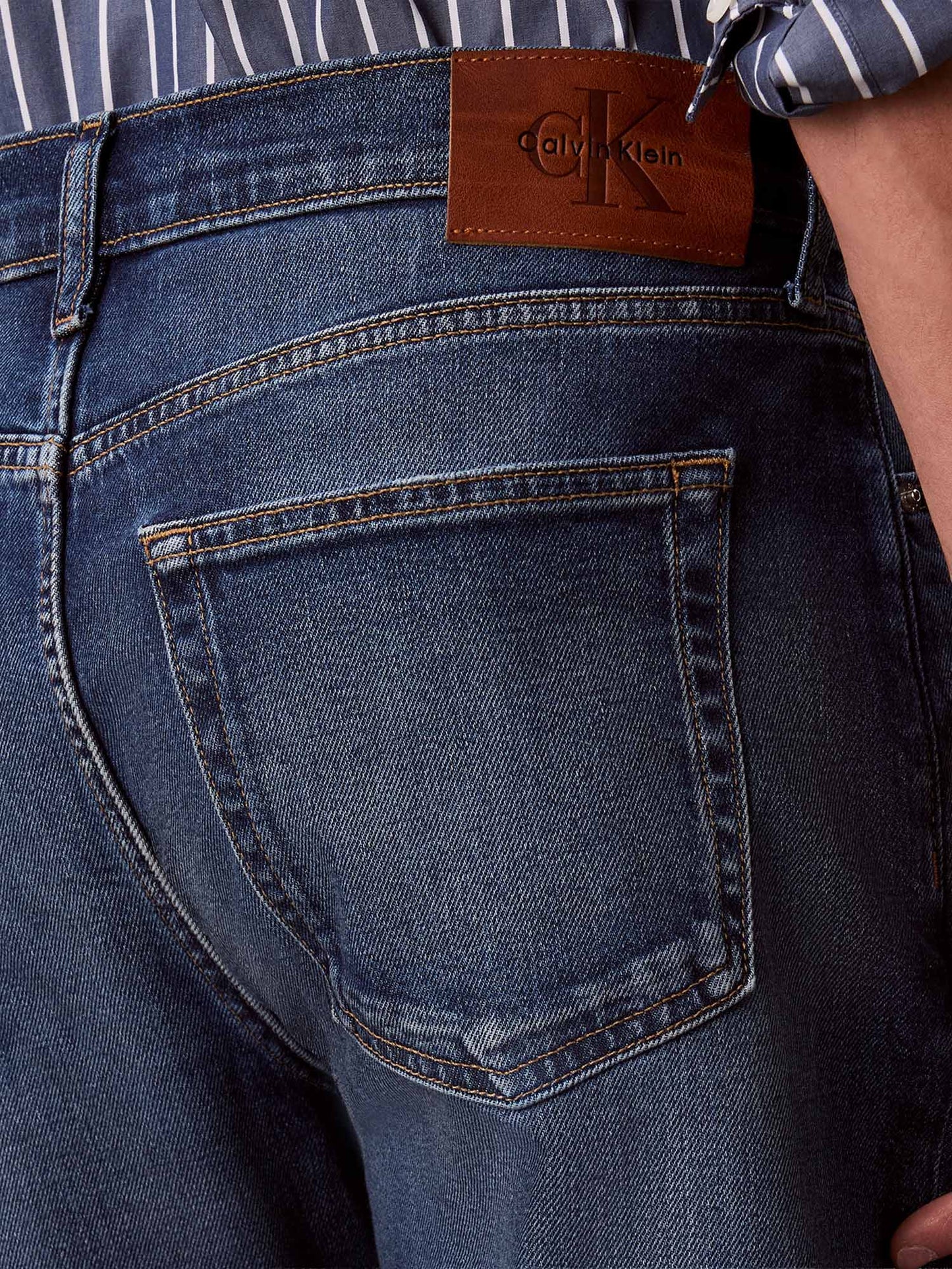Calvin Klein Classic Taper Celtic Ocean Jean, jeans da uomo denim