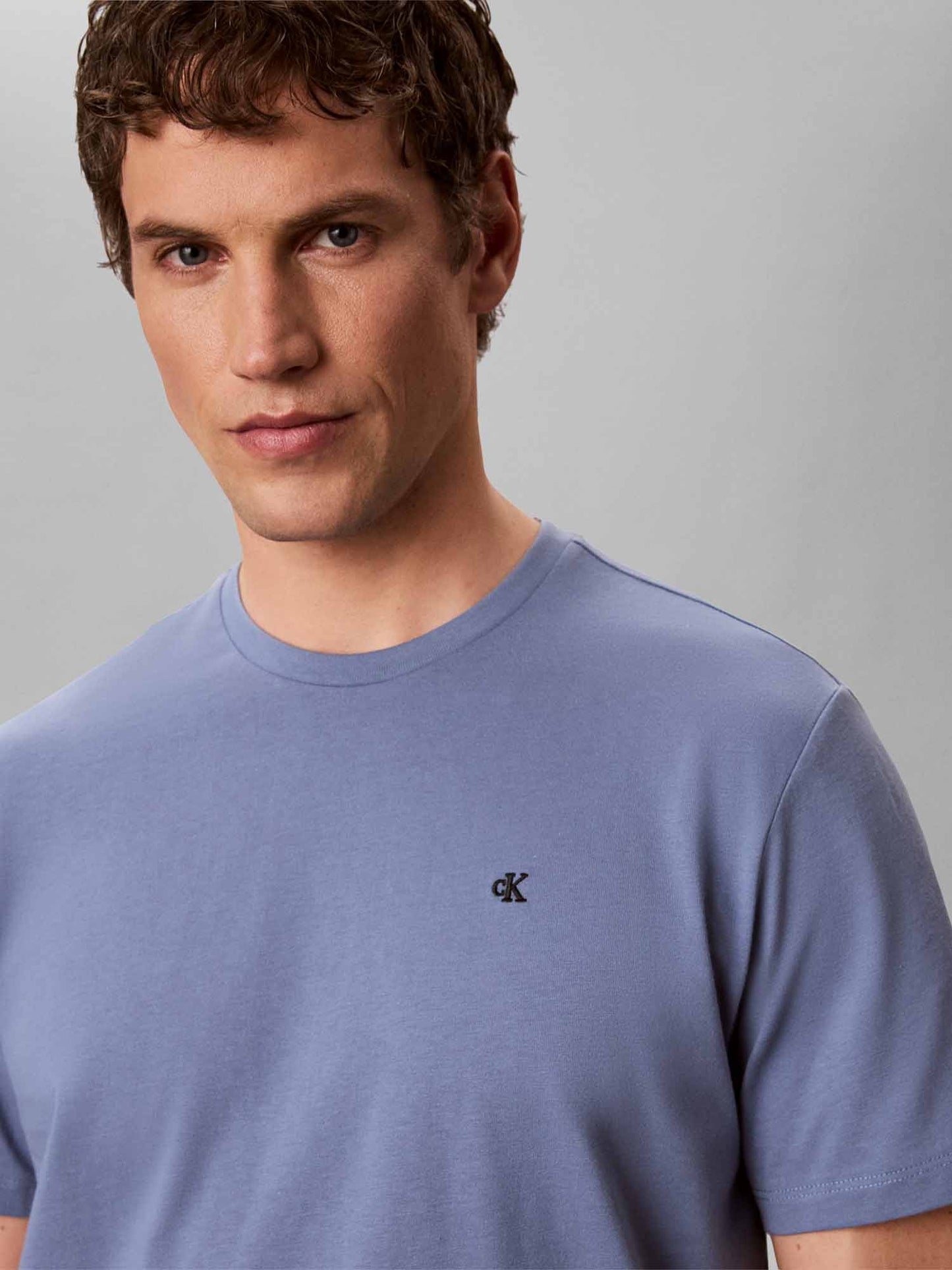 Calvin Klein Classic Monogram, t-shirt maniche corte da uomo blu