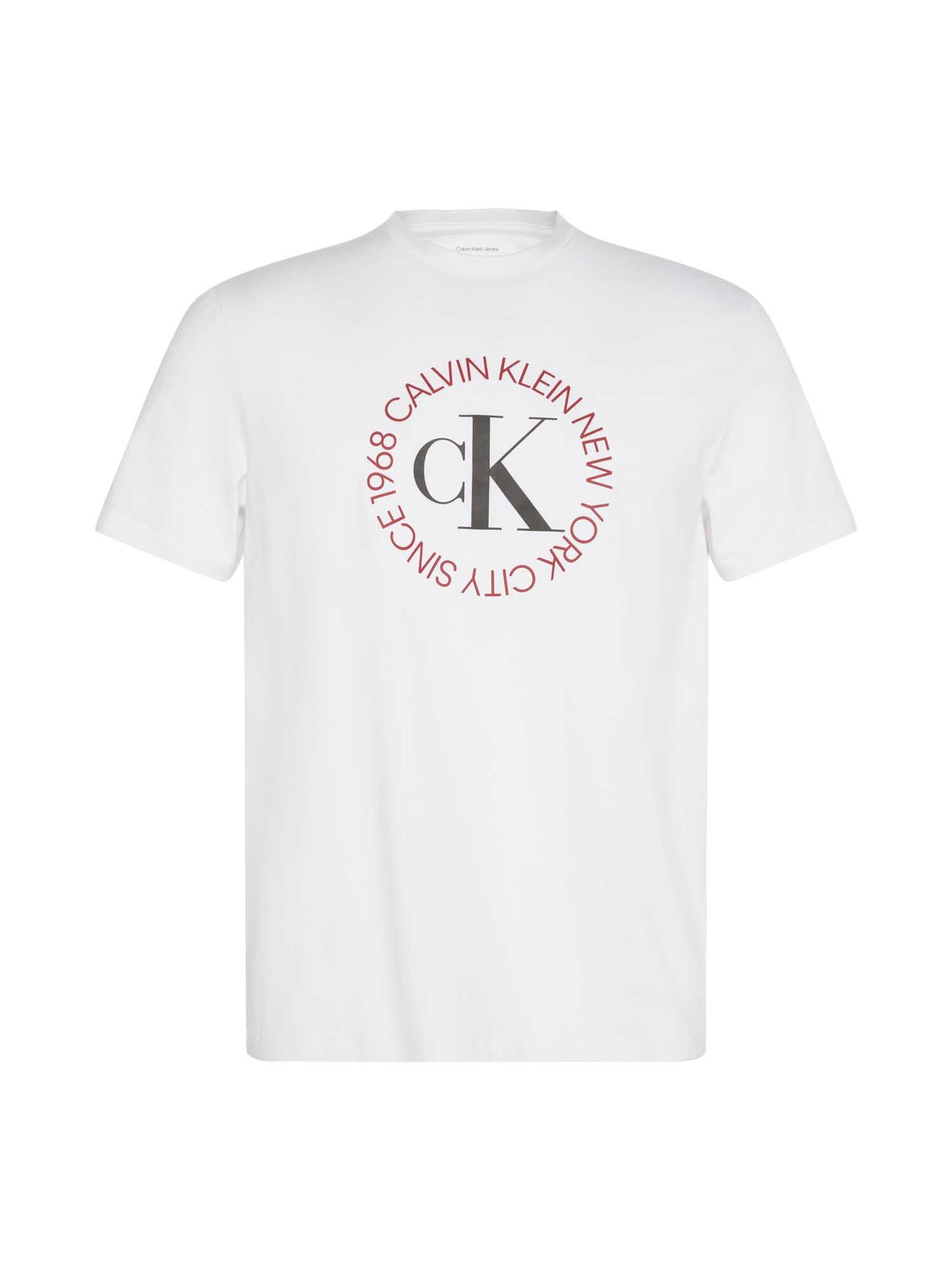 T-shirt maniche corte Calvin Klein in cotone bianca da donna
