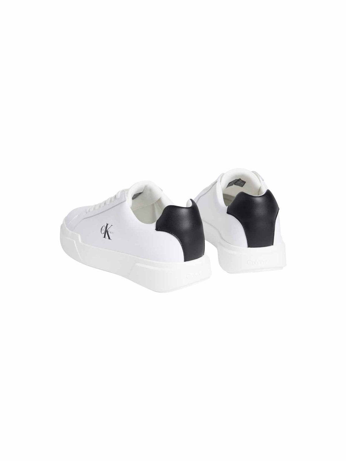 Ck chunky cupsole sneakers da uomo bianco-nero