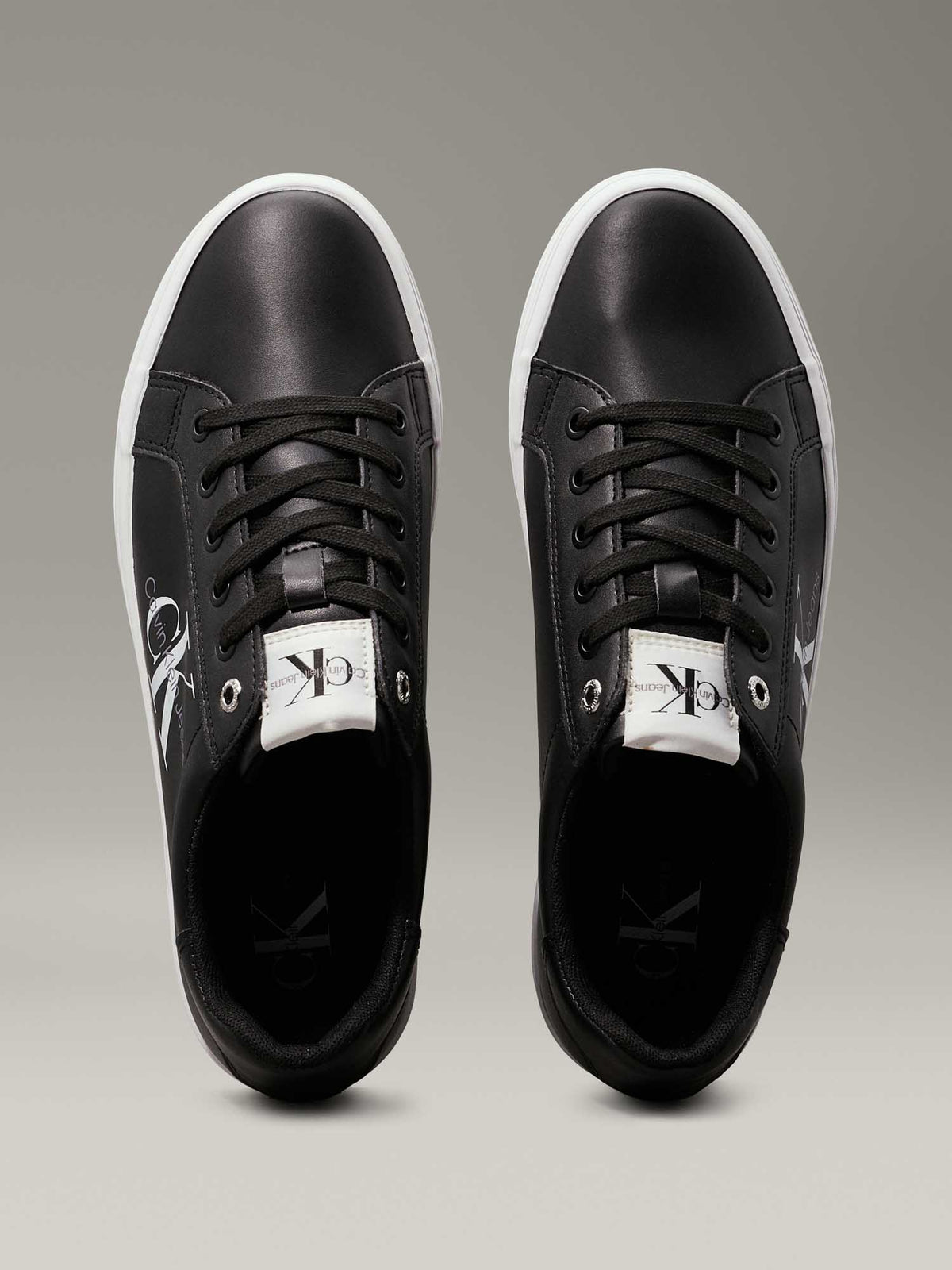 Ck vulc flatform sneakers da donna nero