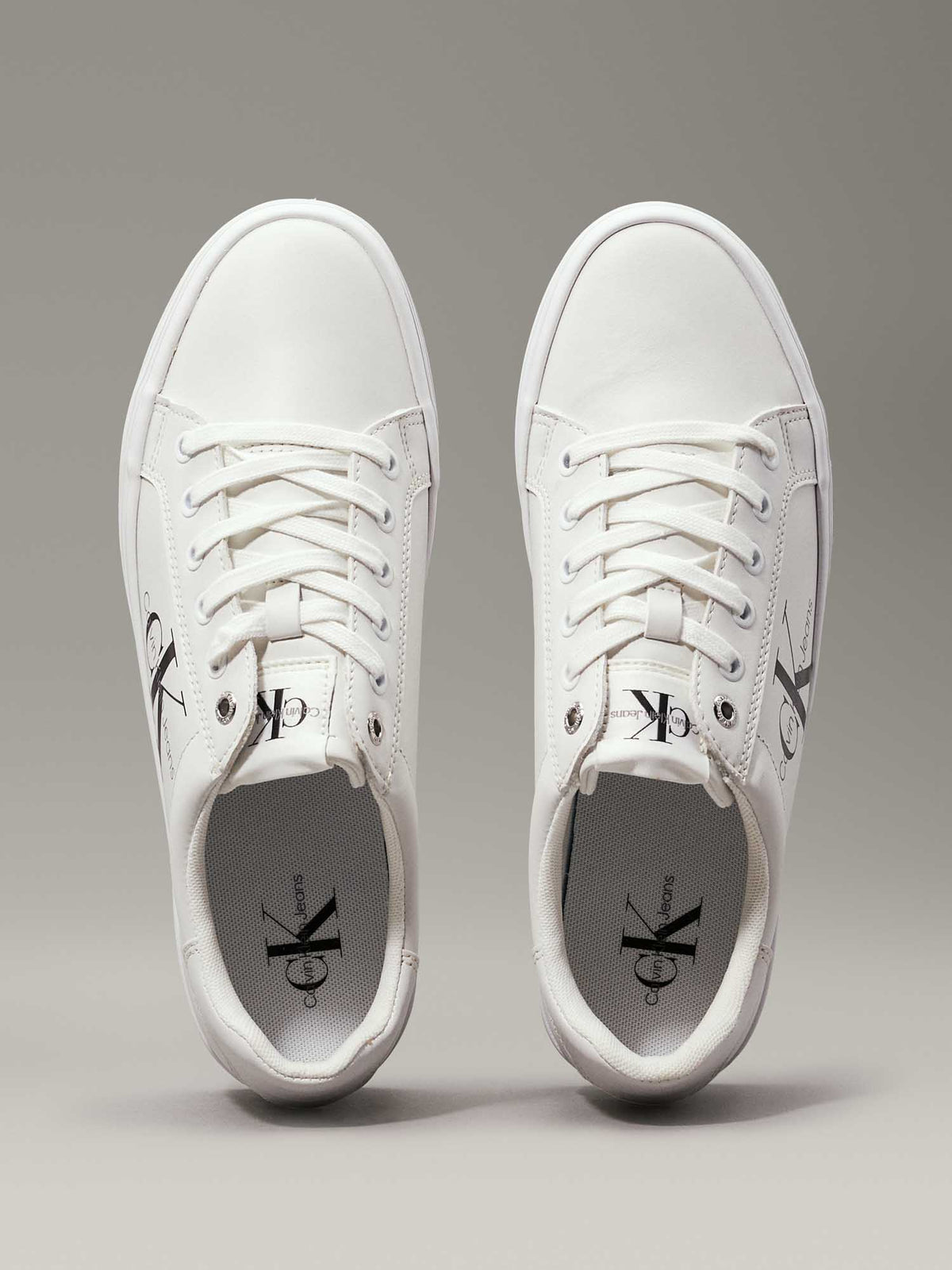 Ck vulc flatform sneakers da donna bianco