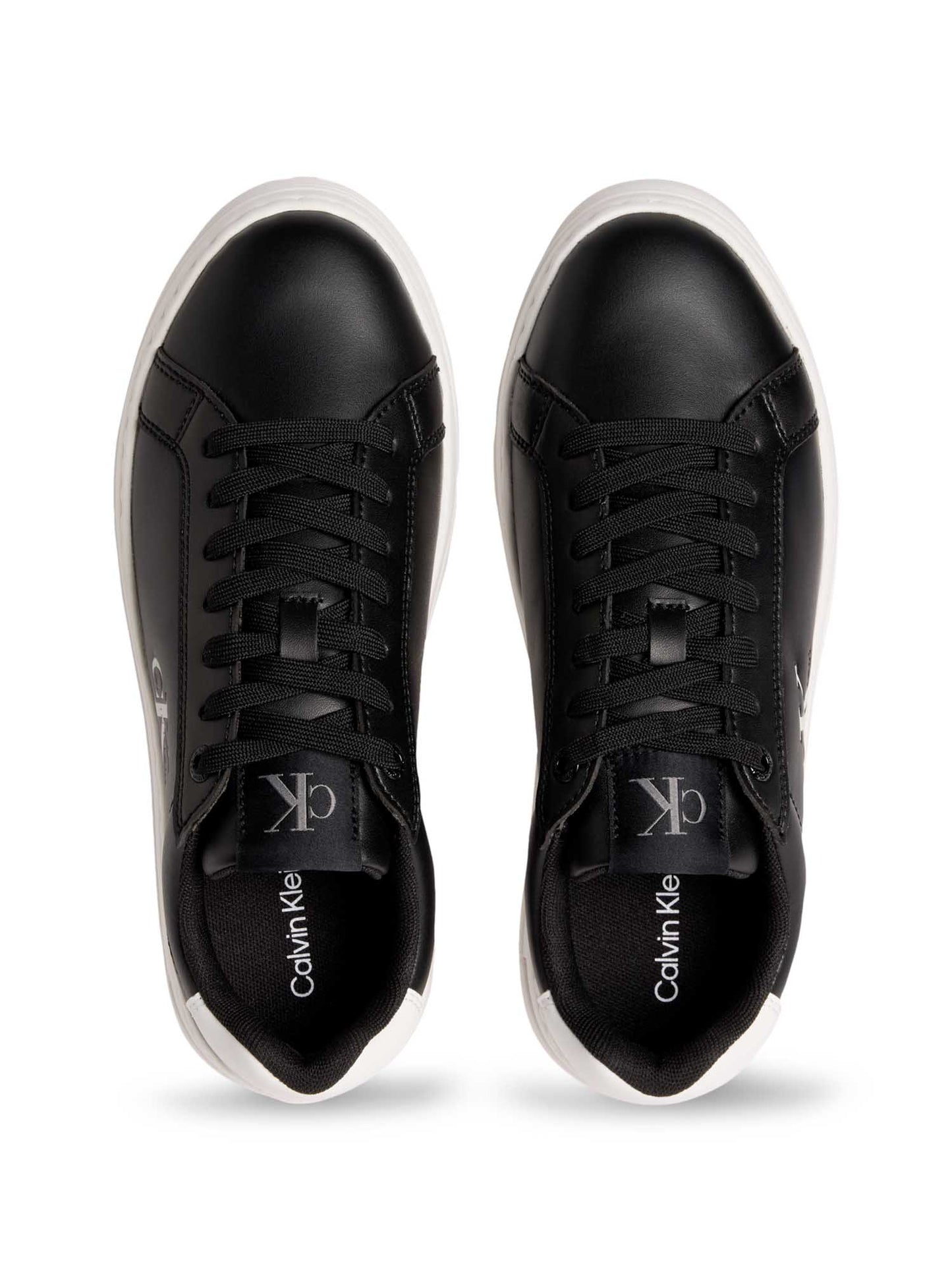 SNEAKERS BOLD FLATF LOW LACE LTH CALVIN KLEIN JEANS DA DONNA NERO