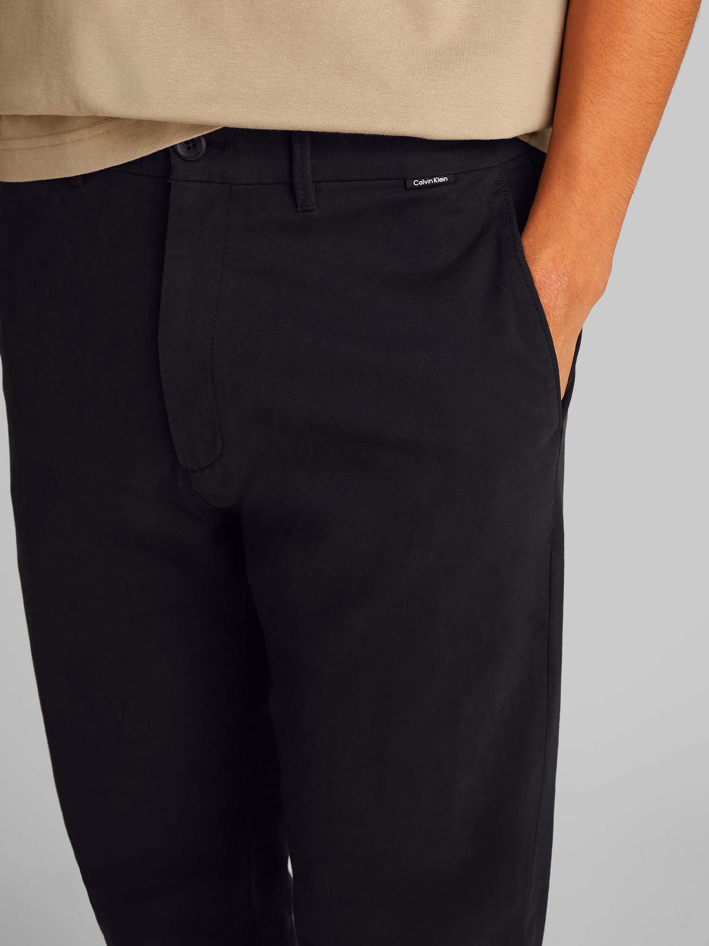 PANTALONE CHINO CALVIN KLEIN UOMO NERO