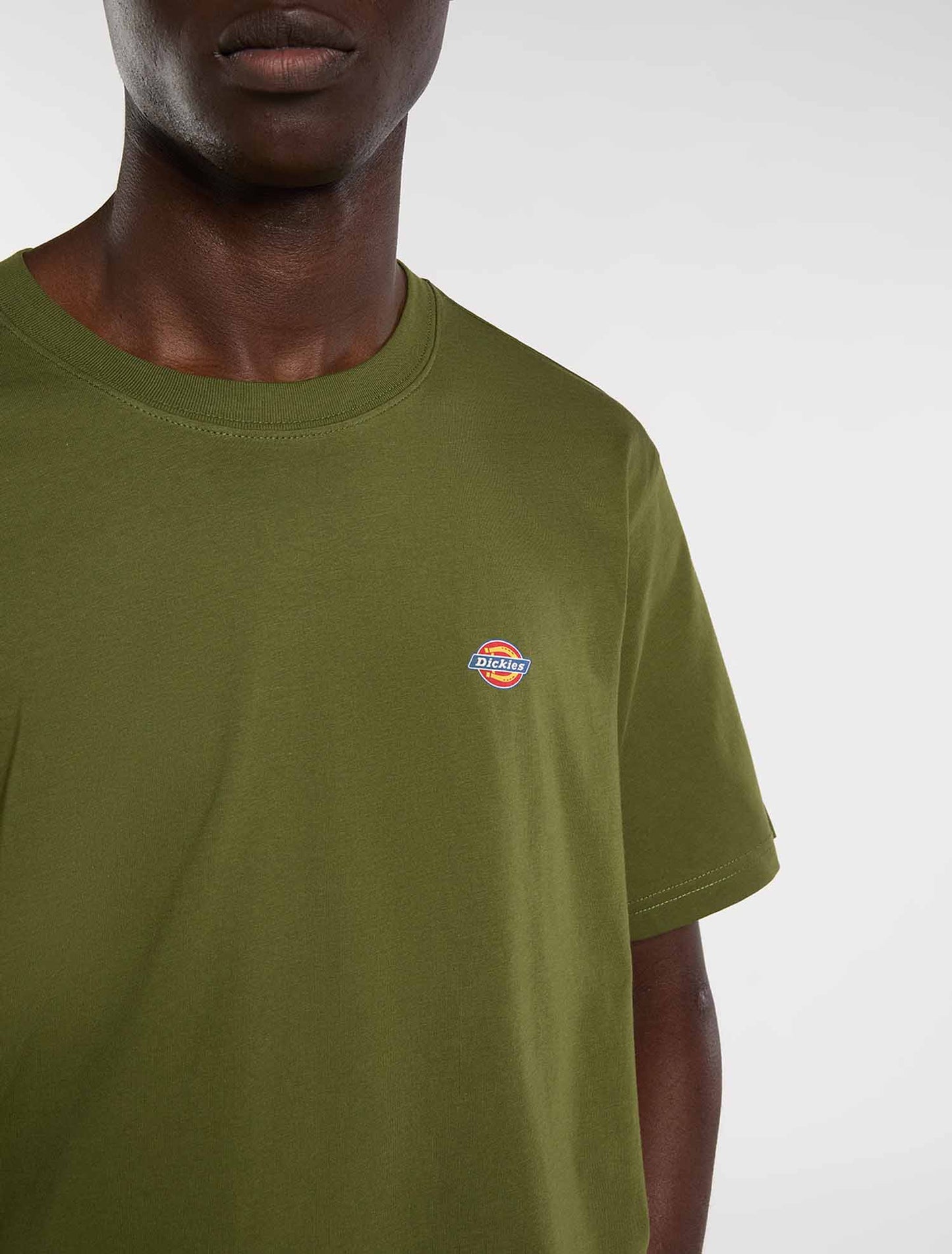 T-shirt Dickies Mapleton verde uomo in cotone