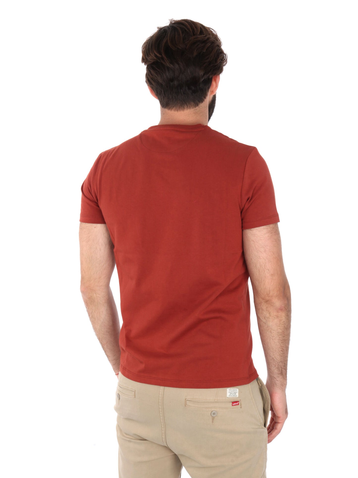 T-SHIRT LOGO PICCOLO RICAMATO TIMBERLAND UOMO BORDEAUX