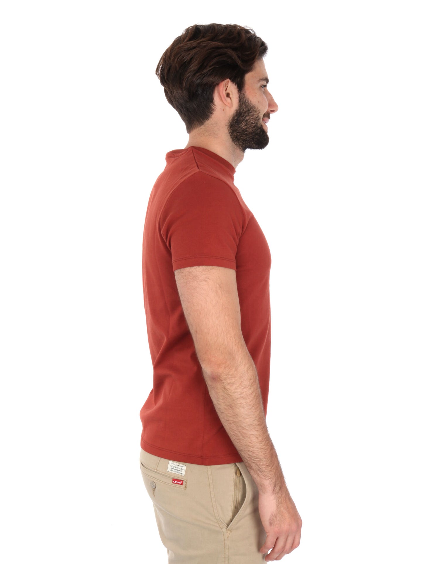 T-SHIRT LOGO PICCOLO RICAMATO TIMBERLAND UOMO BORDEAUX