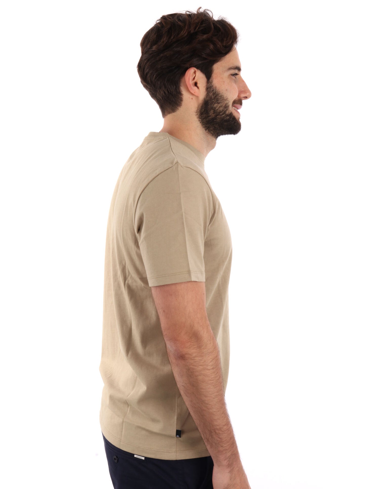 T-SHIRT CON LOGO TIMBERLAND UOMO BEIGE