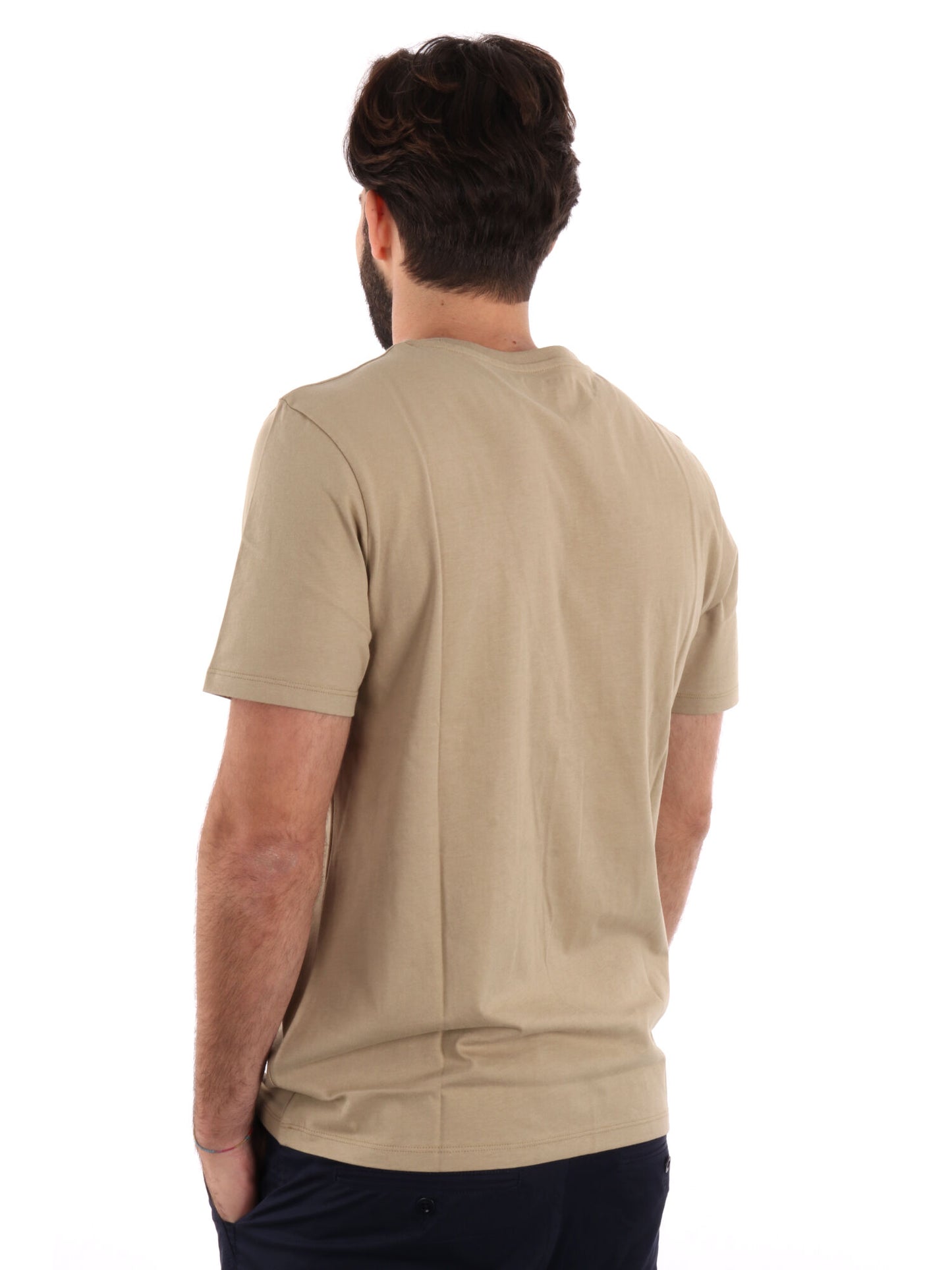 T-SHIRT CON LOGO TIMBERLAND UOMO BEIGE