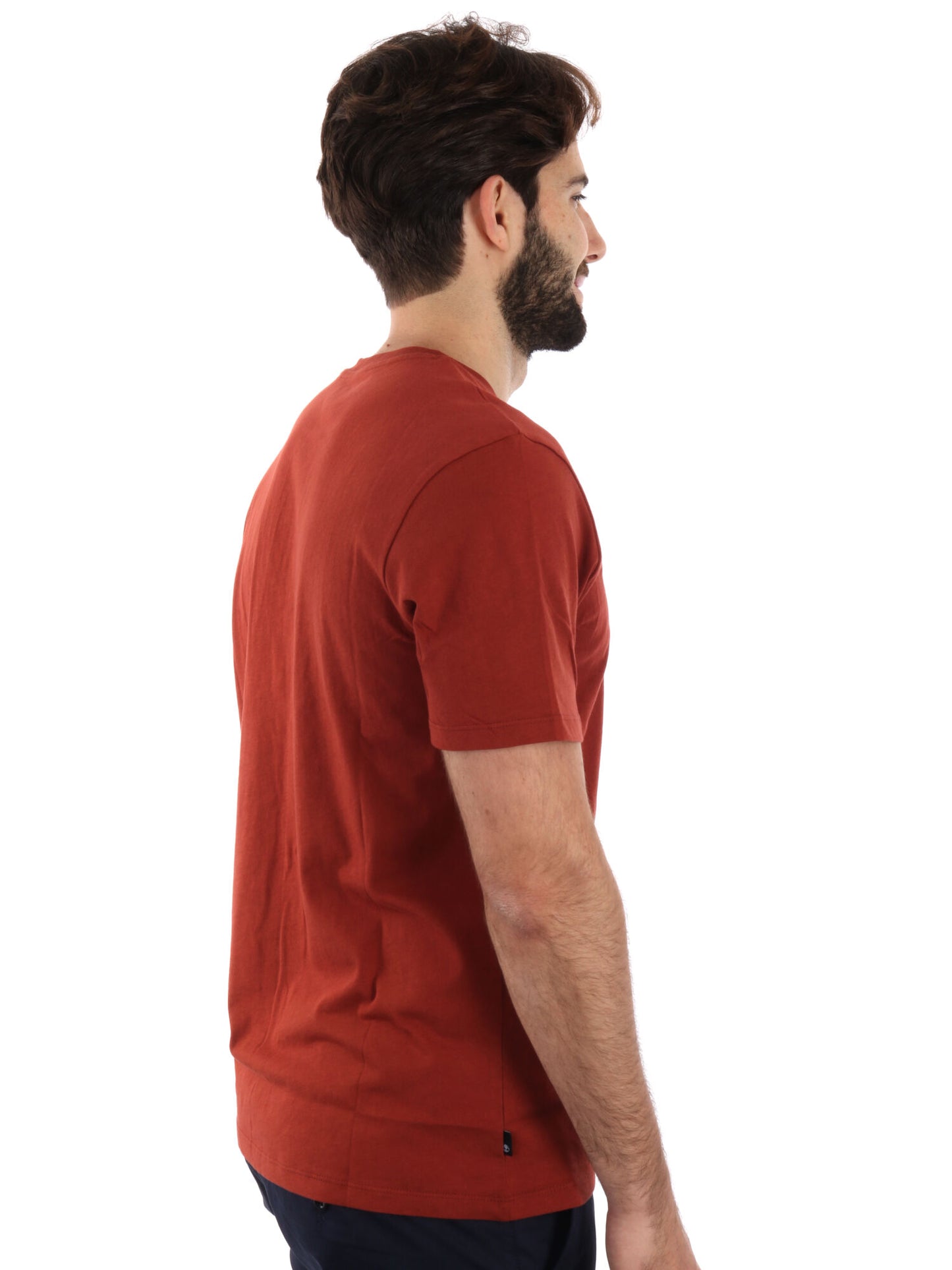 T-SHIRT CON LOGO TIMBERLAND UOMO BORDEAUX