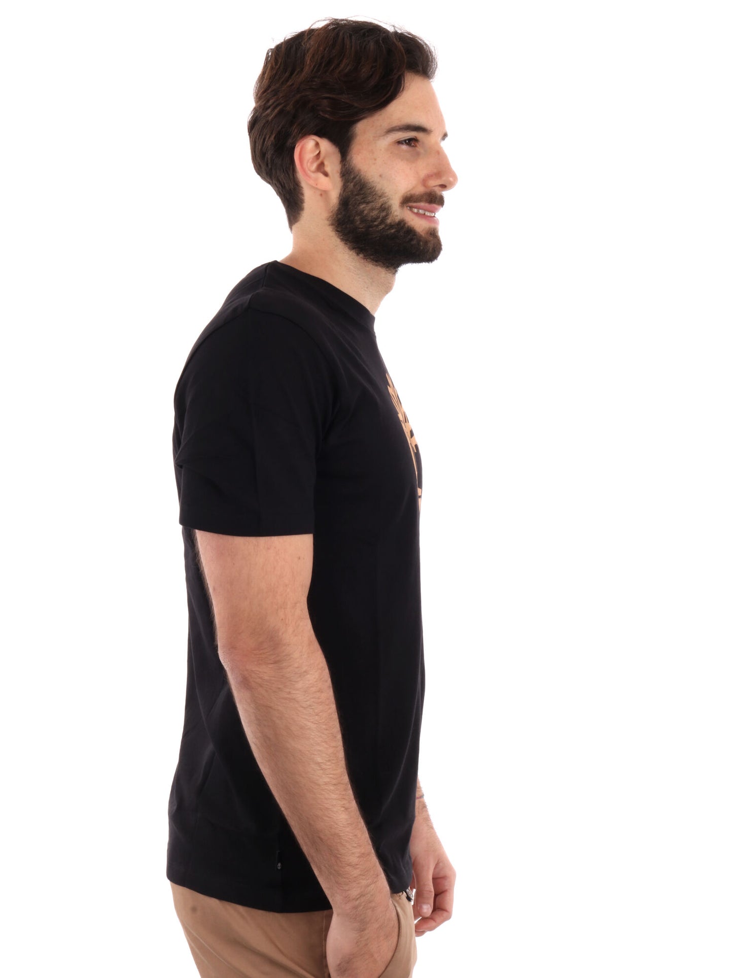 T-SHIRT CON LOGO TIMBERLAND UOMO NERO
