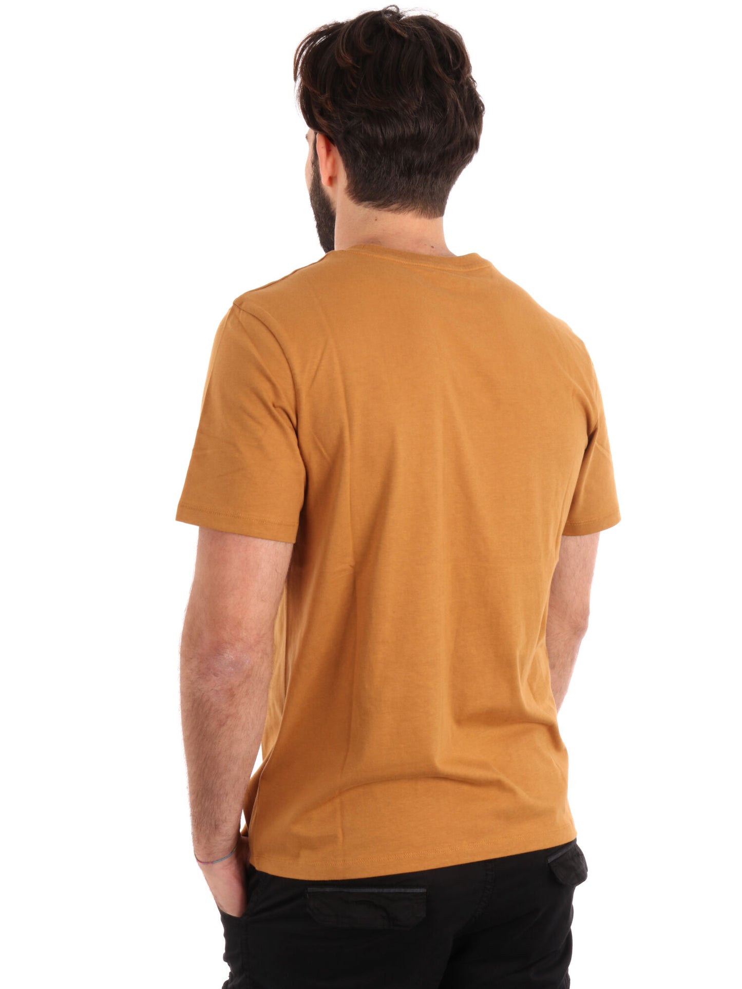 T-SHIRT LOGO A CONTRASTO TIMBERLAND UOMO OCRA