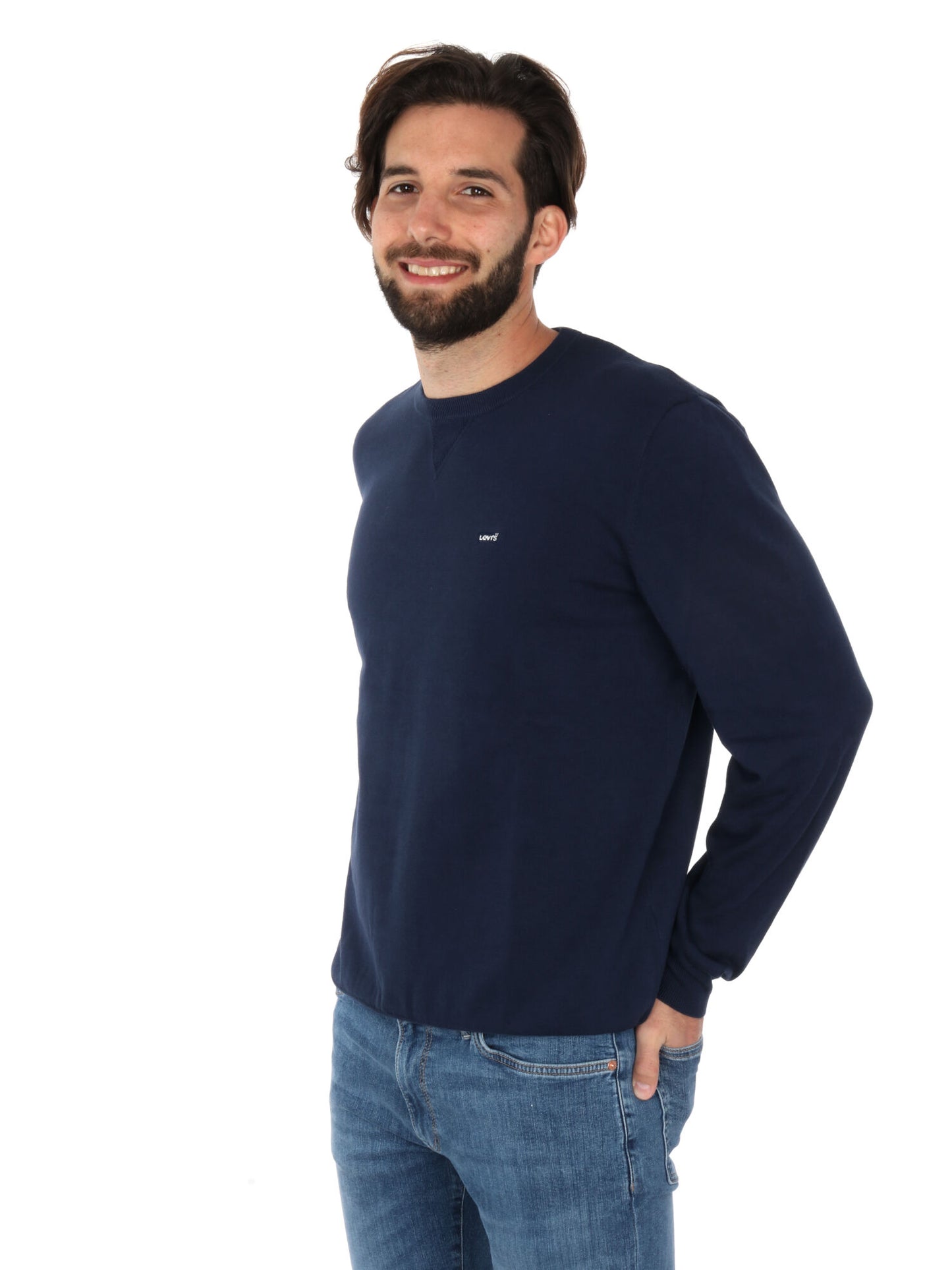 FELPA IN MAGLIA RASATA LEVI'S DA UOMO BLU