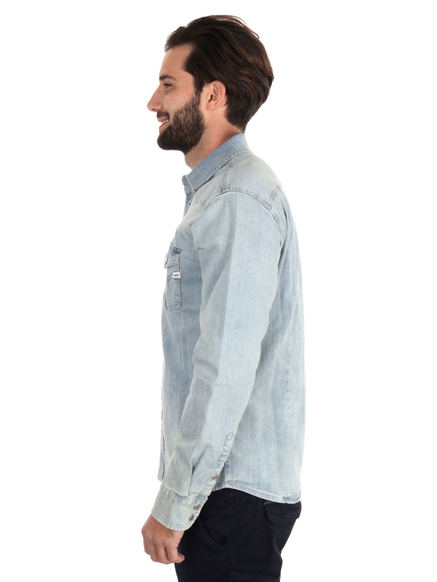 CAMICIA KANT NEW DENIM GAS UOMO JEANS CHIARO