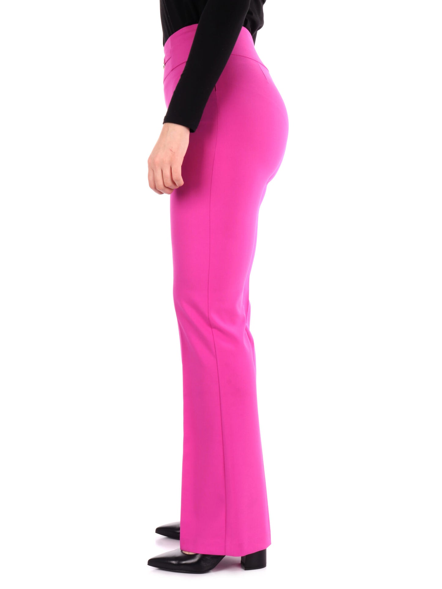 PANTALONE PALAZZO CON FIBBIA ARTIGLI DONNA GERANIO