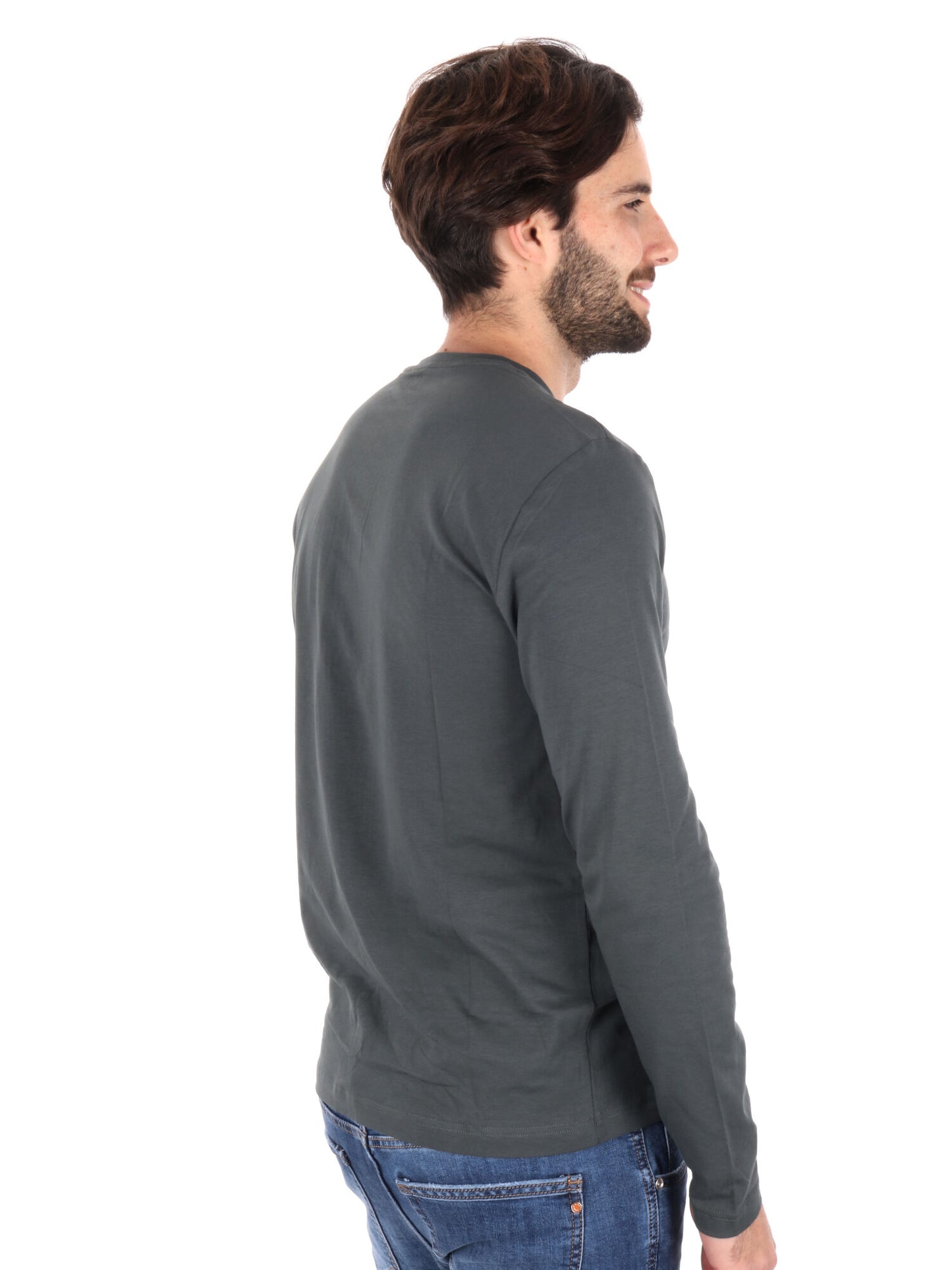T-SHIRT MANICA LUNGA VISIBILITY EA7 EMPORIO ARMANI UOMO VERDE