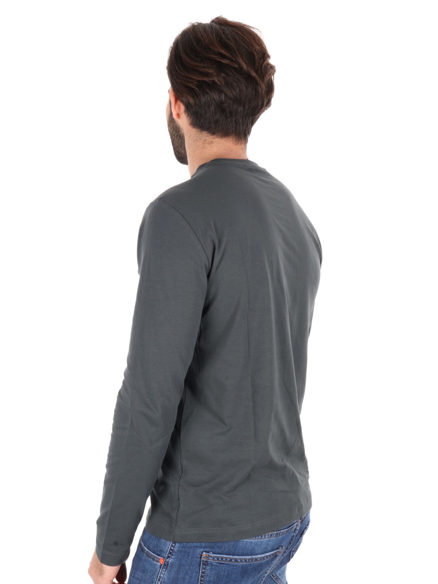 T-SHIRT MANICA LUNGA VISIBILITY EA7 EMPORIO ARMANI UOMO VERDE