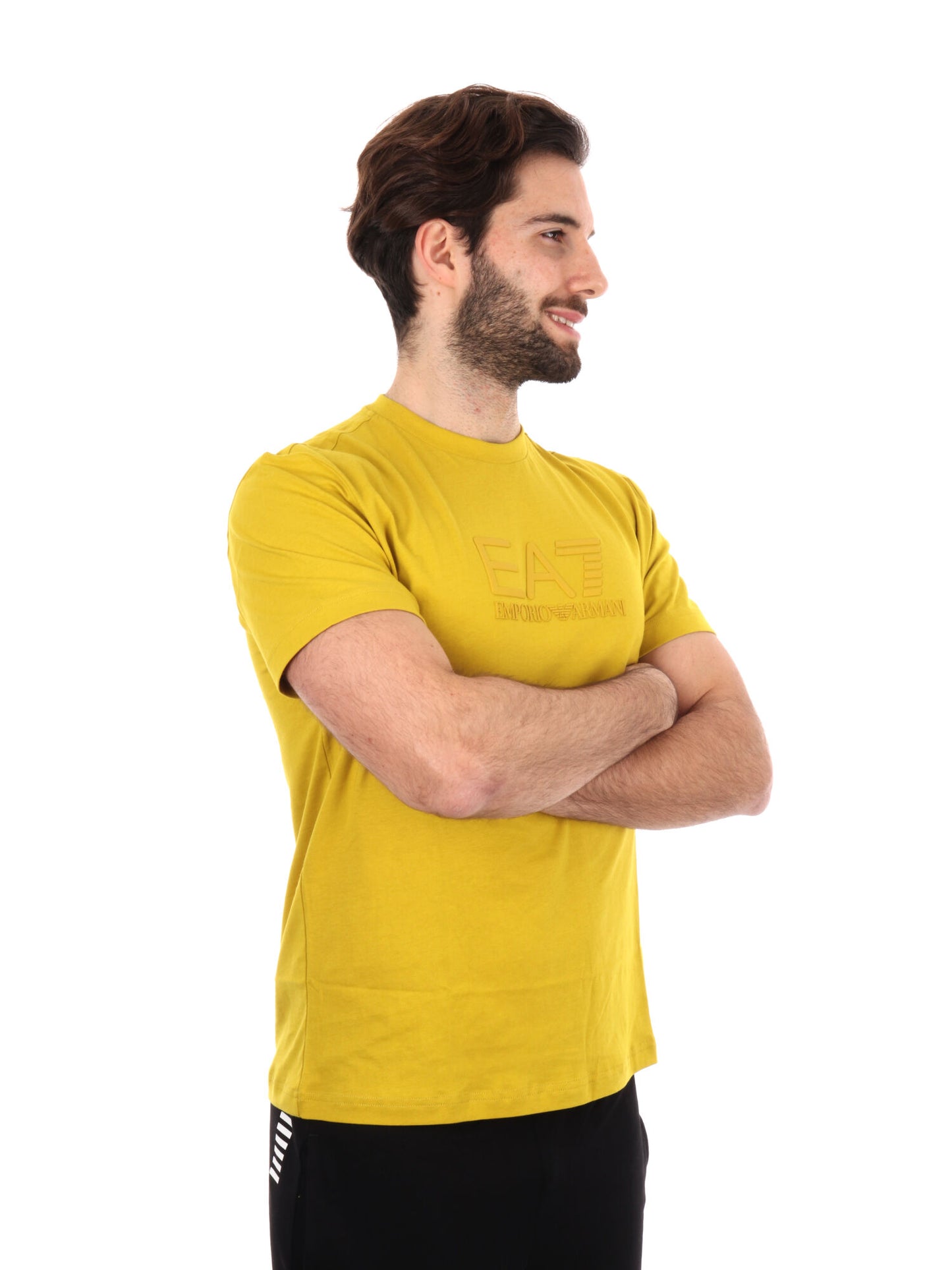 T-SHIRT VISIBILITY EA7 EMPORIO ARMANI UOMO OCRA