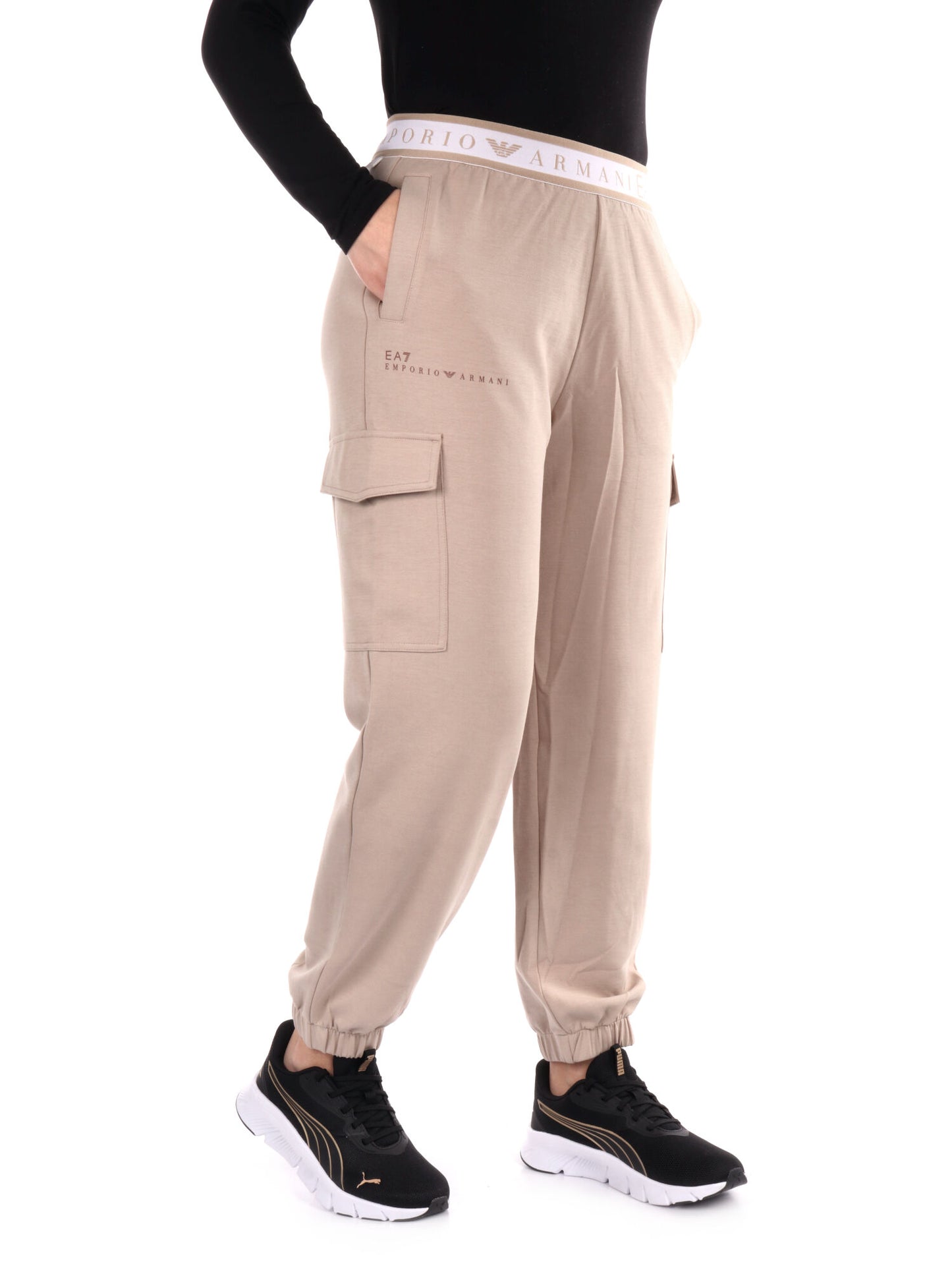 PANTALONE CARGO DYNAMIC EA7 EMPORIO ARMANI DONNA BEIGE