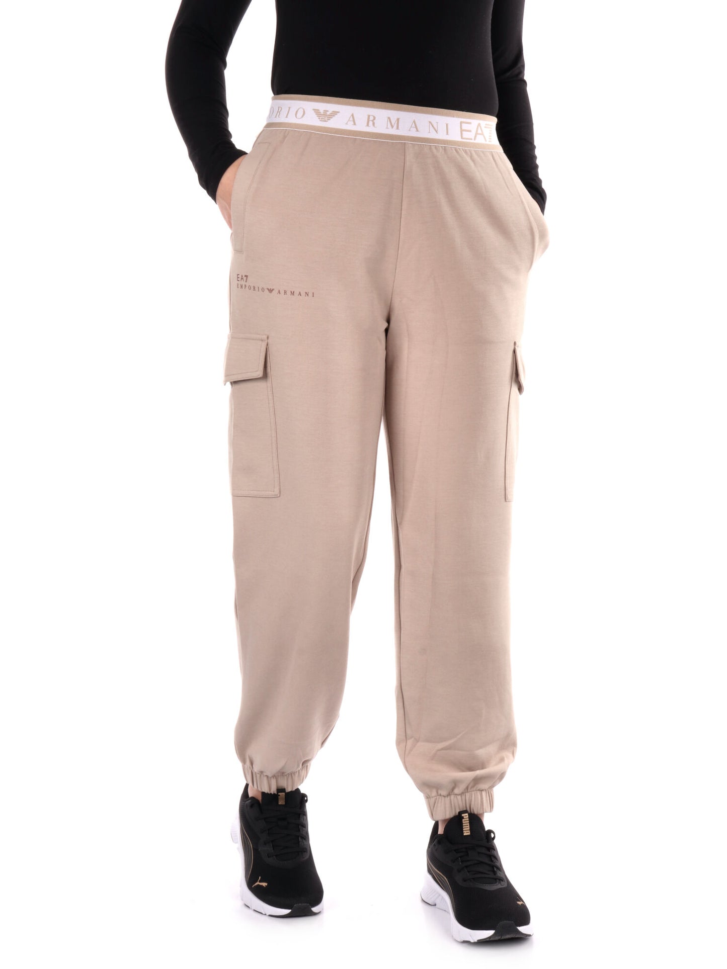 PANTALONE CARGO DYNAMIC EA7 EMPORIO ARMANI DONNA BEIGE