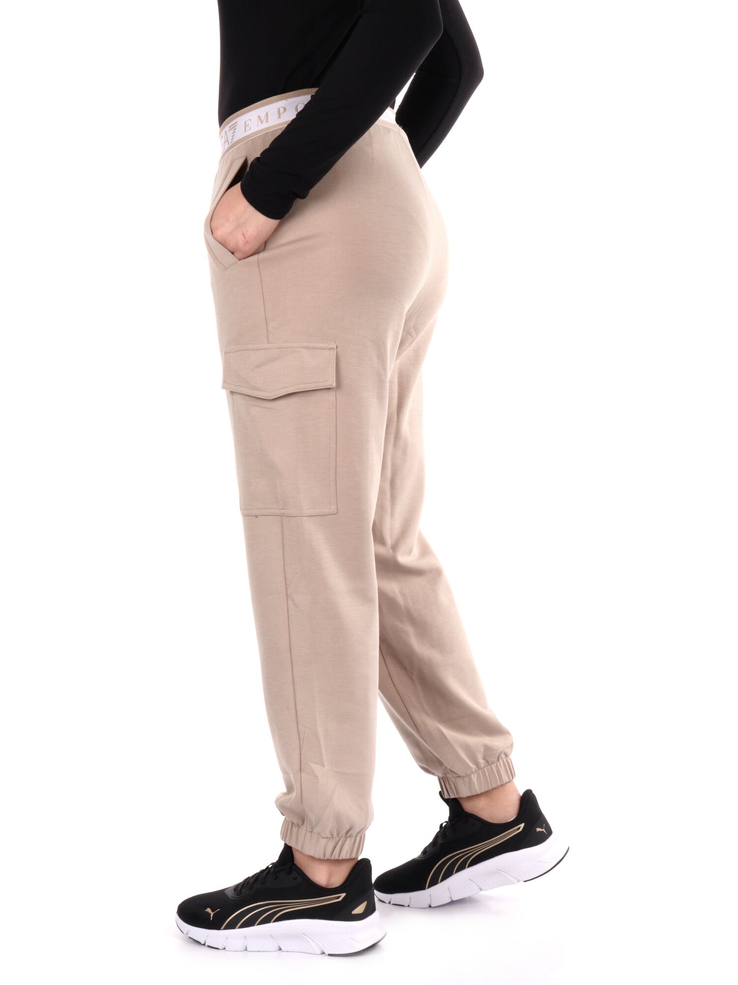 PANTALONE CARGO DYNAMIC EA7 EMPORIO ARMANI DONNA BEIGE