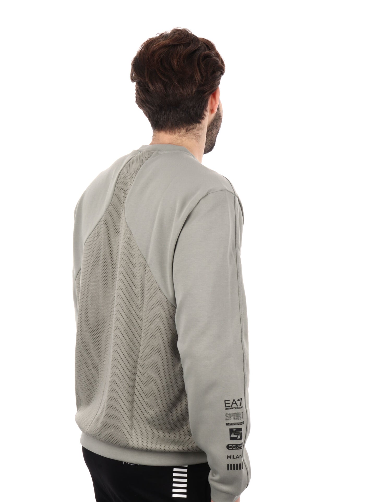 FELPA ATHLETICS EA7 EMPORIO ARMANI UOMO MILITARE