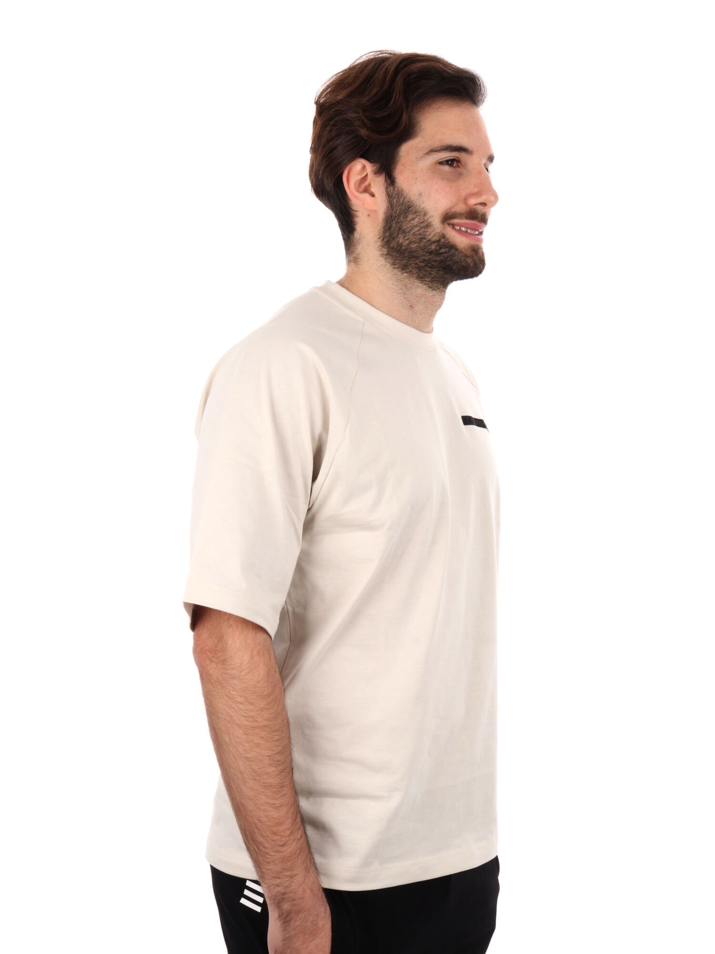 T-SHIRT IN JERSEY EA7 EMPORIO ARMANI UOMO PANNA