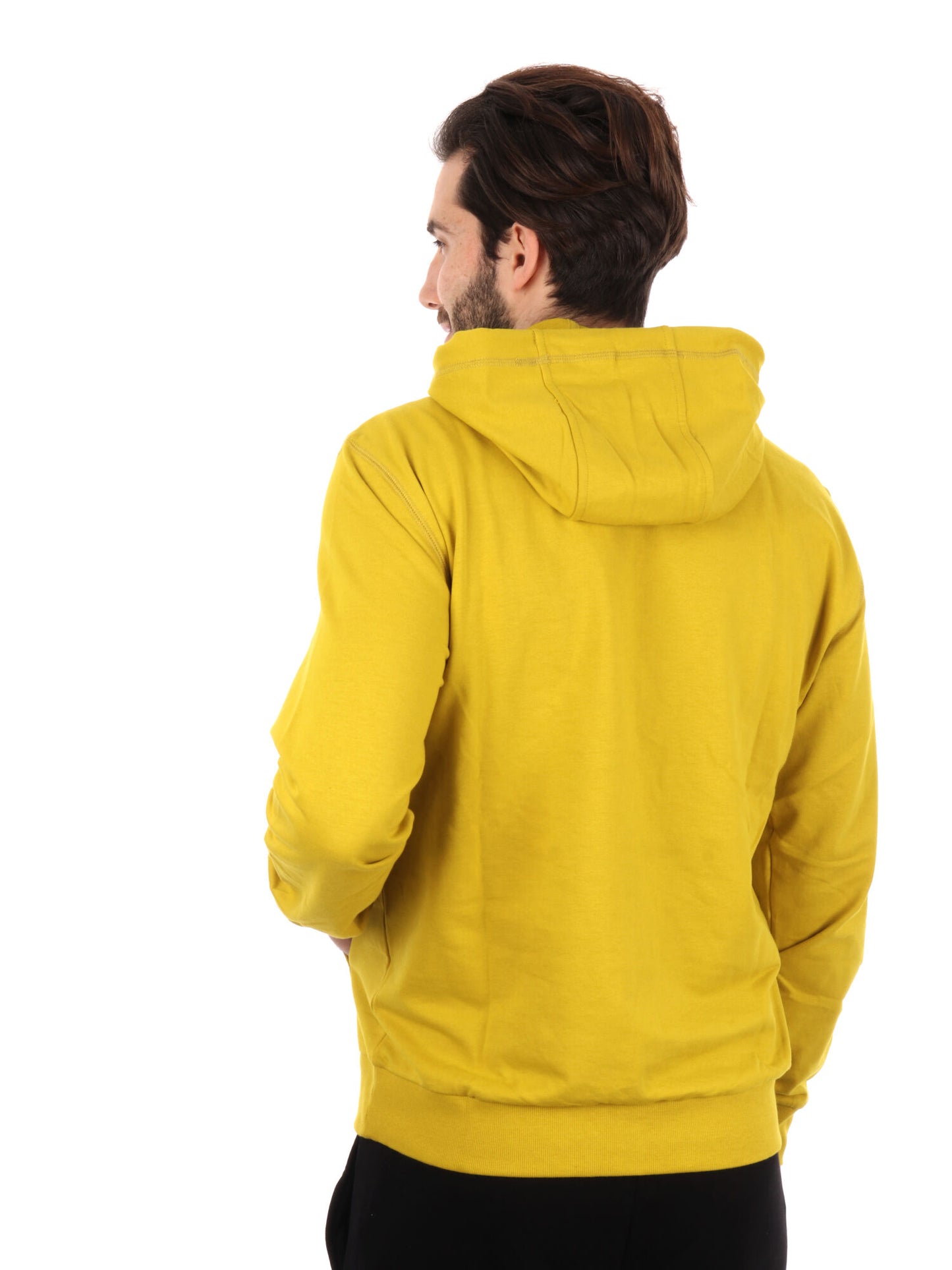 FELPA CON CAPPUCCIO VISIBILITY EA7 EMPORIO ARMANI UOMO OCRA