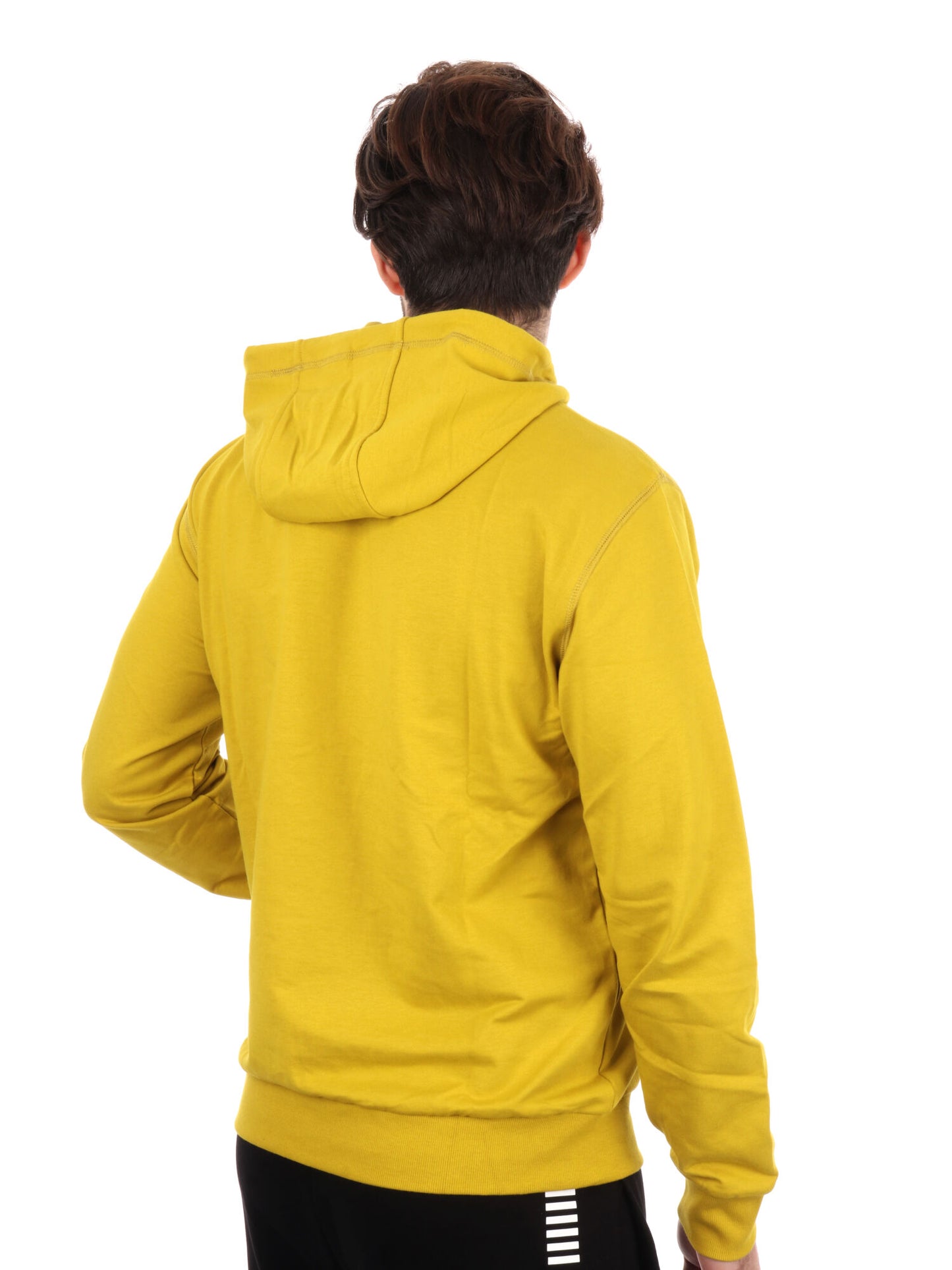 FELPA CON CAPPUCCIO VISIBILITY EA7 EMPORIO ARMANI UOMO OCRA
