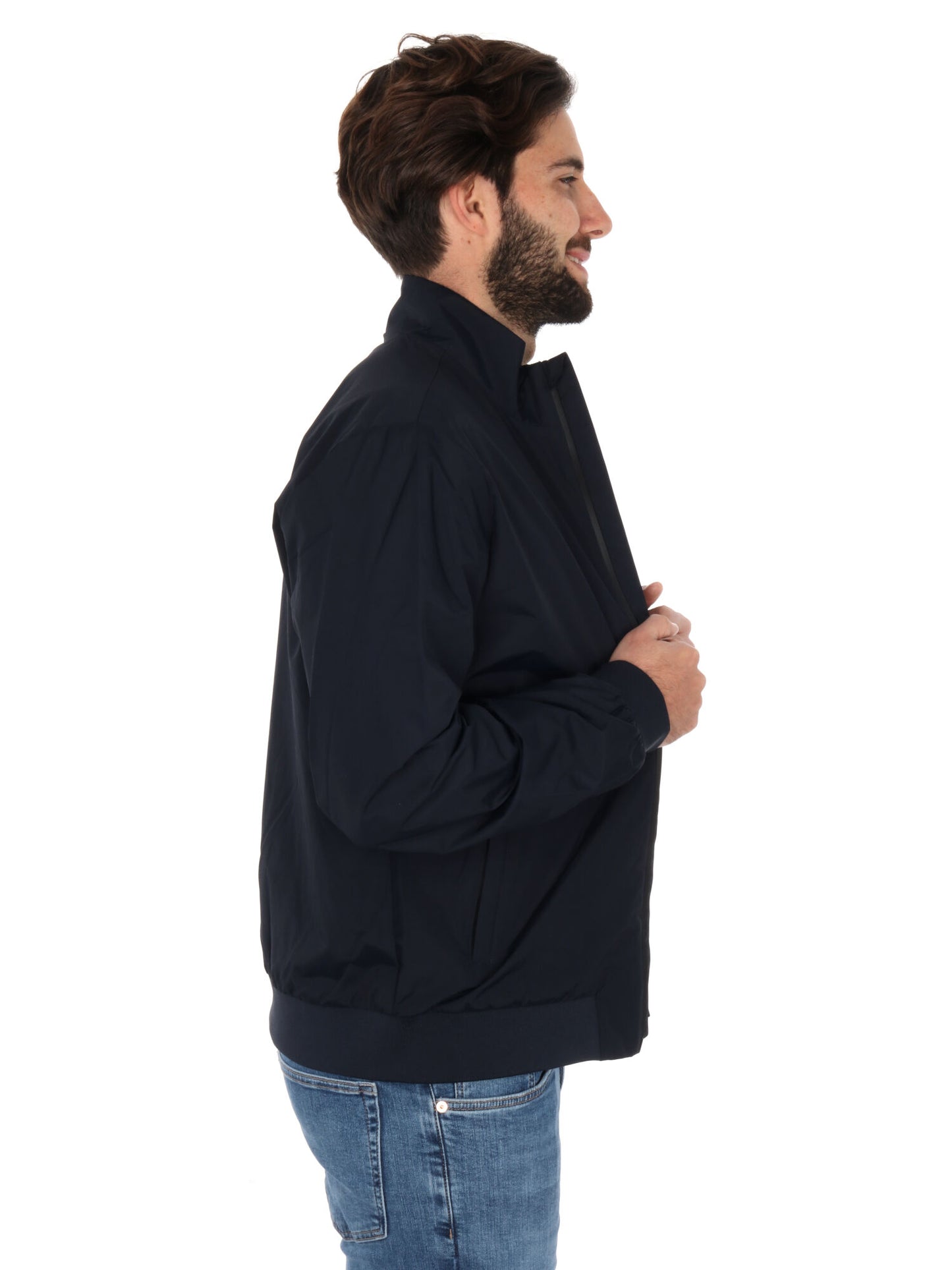 GIUBBINO CON ZIP CORE IDENTITY EA7 EMPORIO ARMANI UOMO BLU