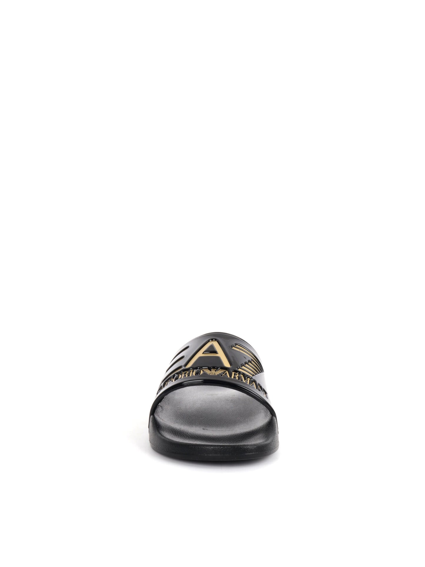 CIABATTA CON MAXI LOGO EA7 EMPORIO ARMANI UOMO NERO ORO