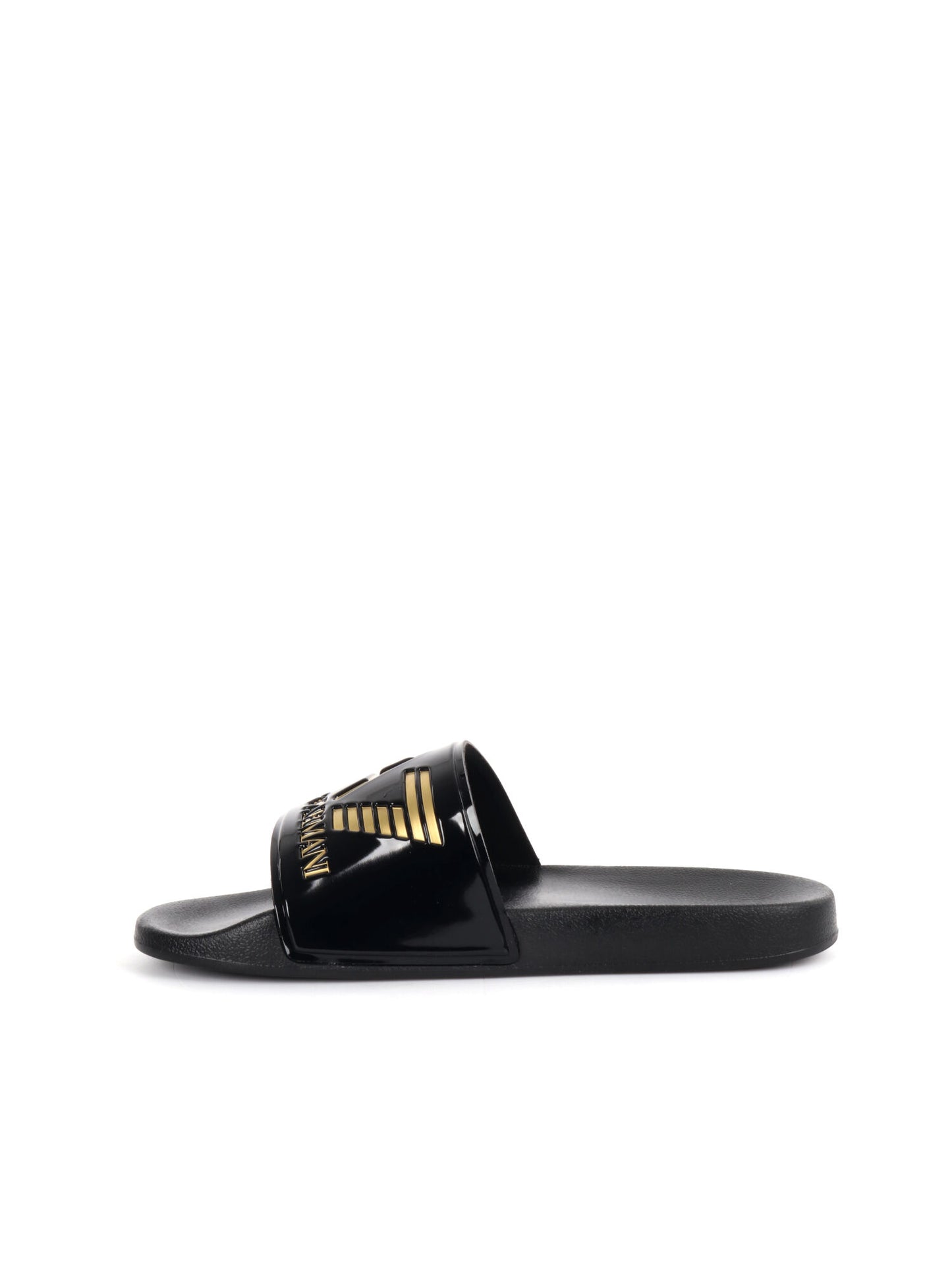 CIABATTA CON MAXI LOGO EA7 EMPORIO ARMANI UOMO NERO ORO