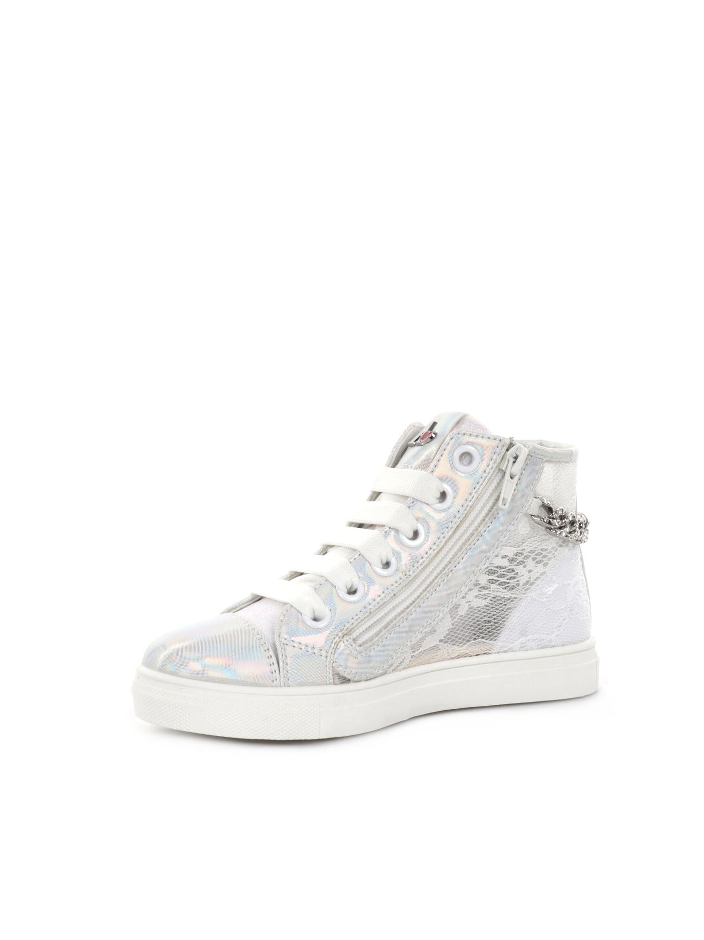 SNEAKERS IN PIZZO ASSO BAMBINA BIANCO
